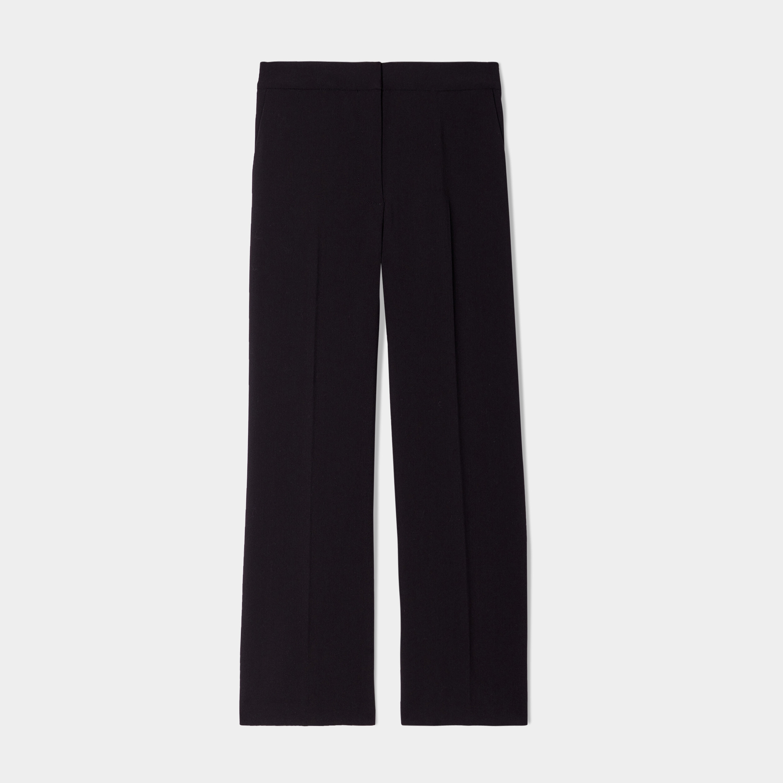 pantalon city large 78eme a pinces noir femme Pantalon city large 7/8ème à pinces noir femme