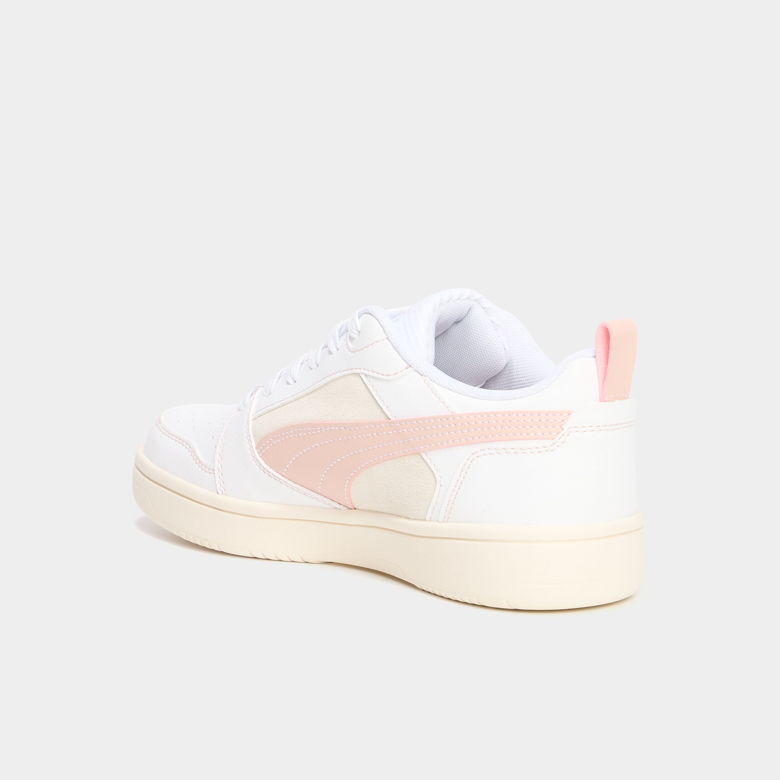 Tennis basses &agrave; lacets Puma rose femme