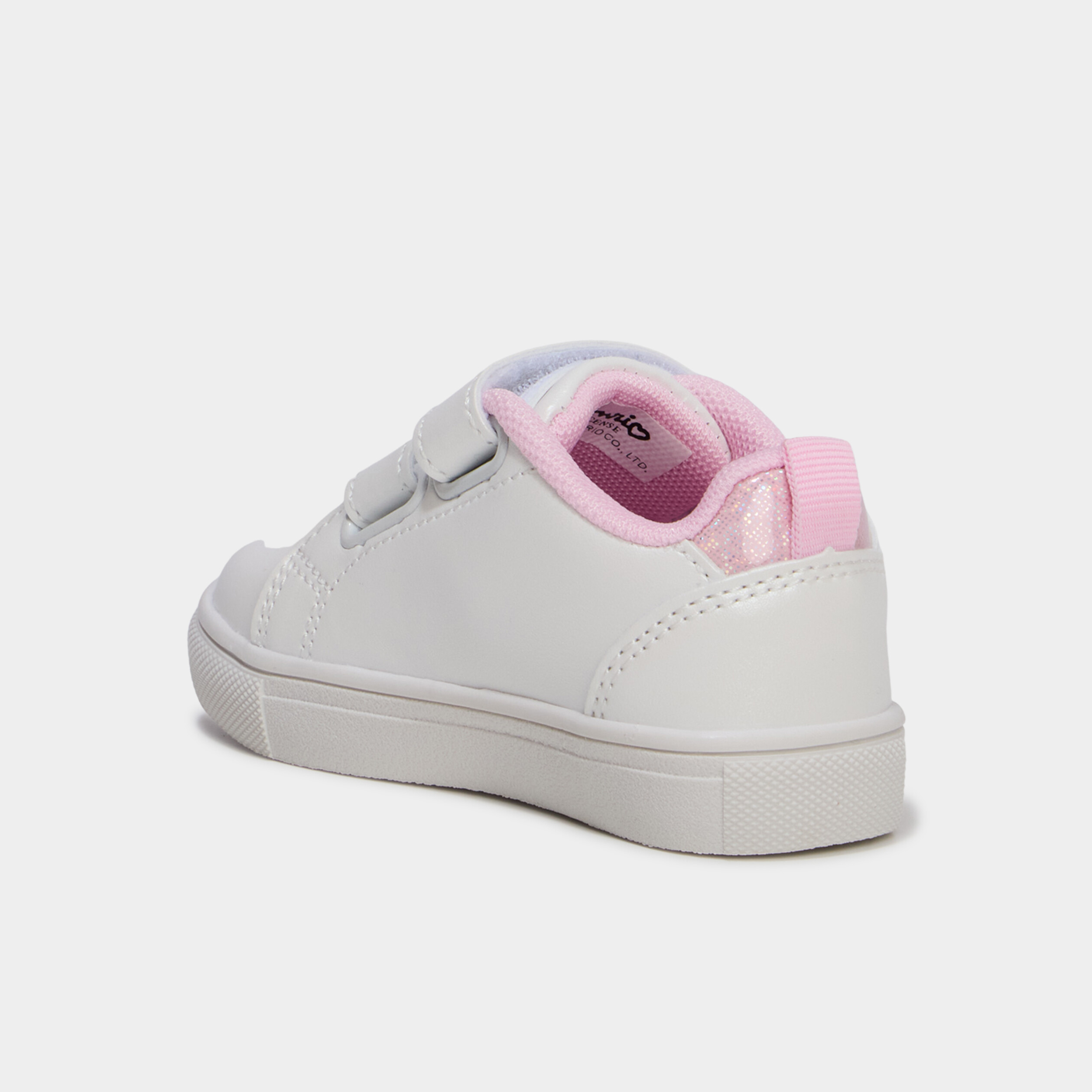 Baskets &agrave; scratchs Hello Kitty blanc b&eacute;b&eacute; fille