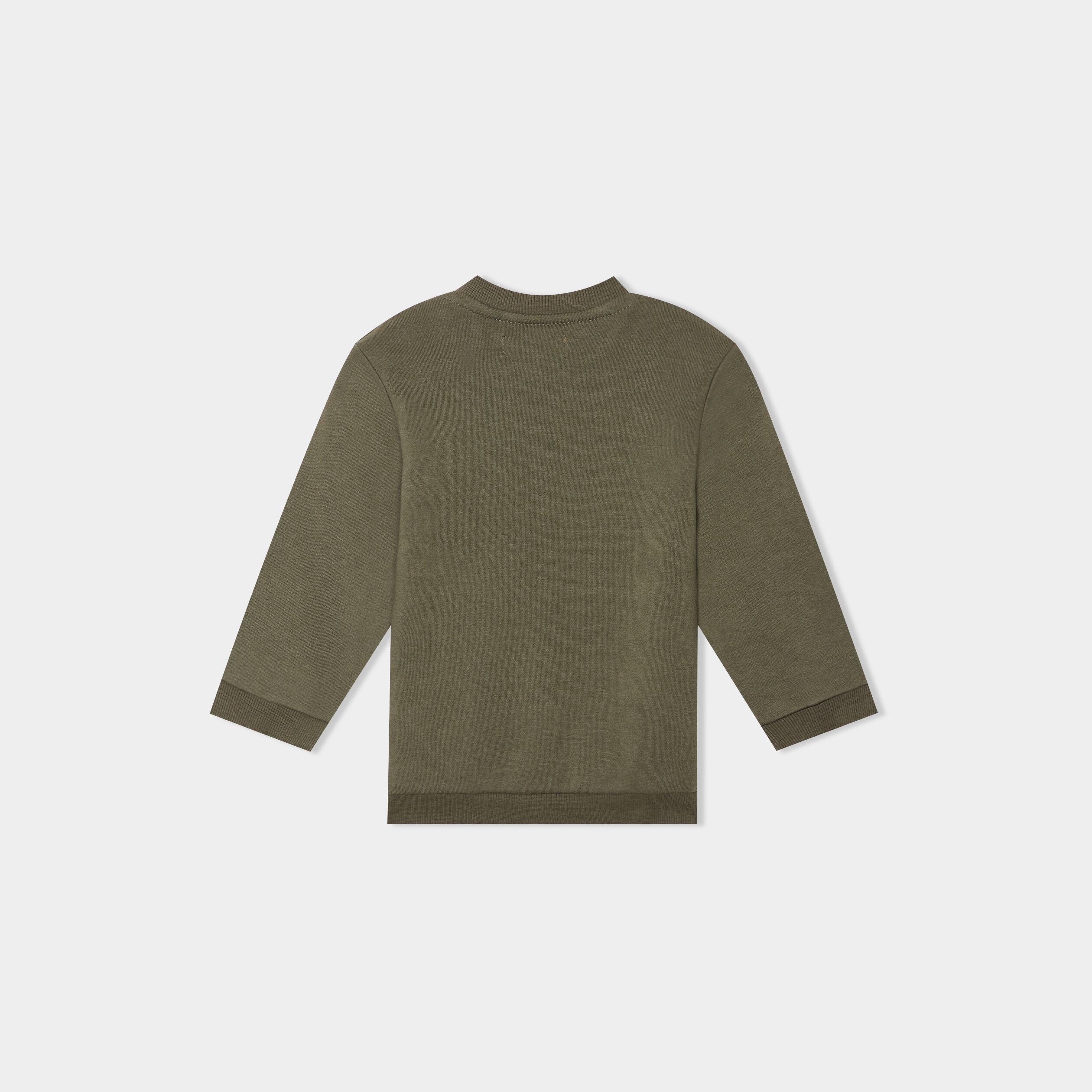 sweat poche ventrale manches longues vert kaki bebeg Sweat poche ventrale manches longues vert kaki bébé garçon
