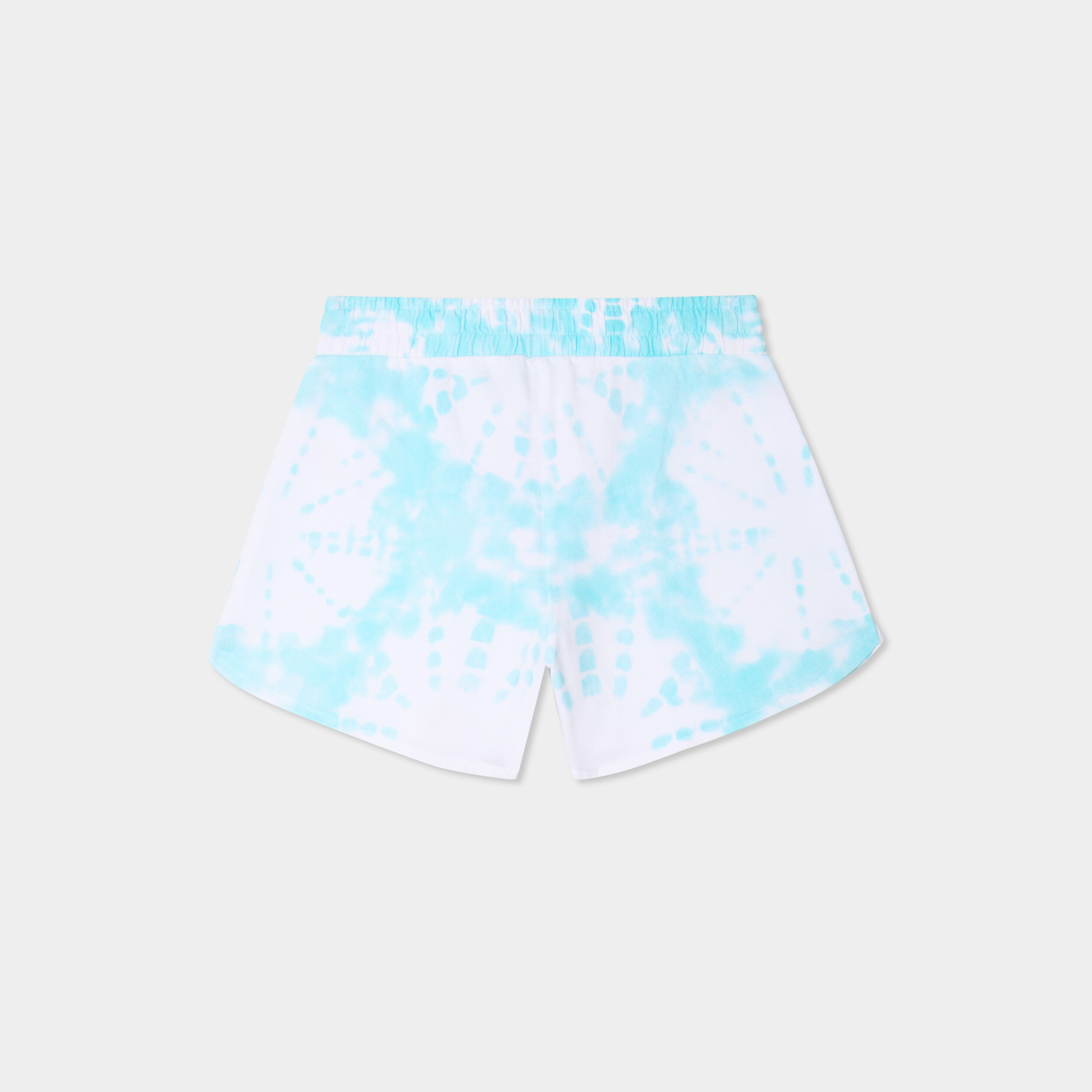 short taille elastiquee coton vaiana bleu turquoise fille Short taille élastiquée coton Vaiana bleu turquoise fille