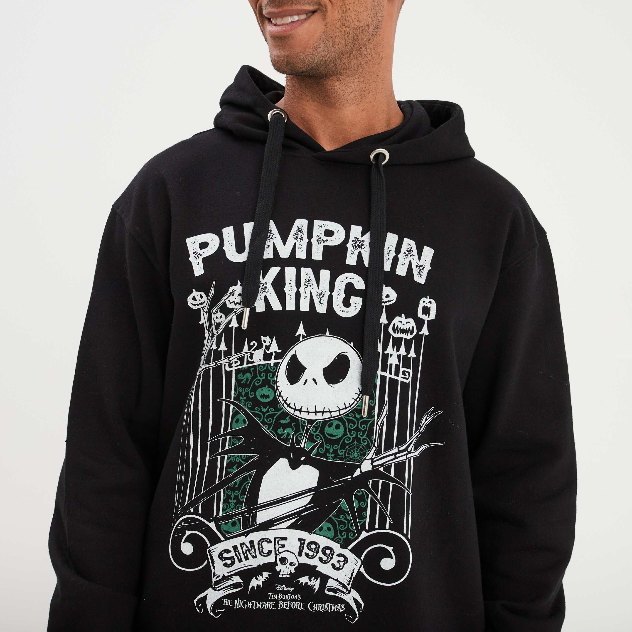 sweat hoodie etrange noel monsieur jack noir homme Sweat hoodie Étrange Noël monsieur Jack noir homme