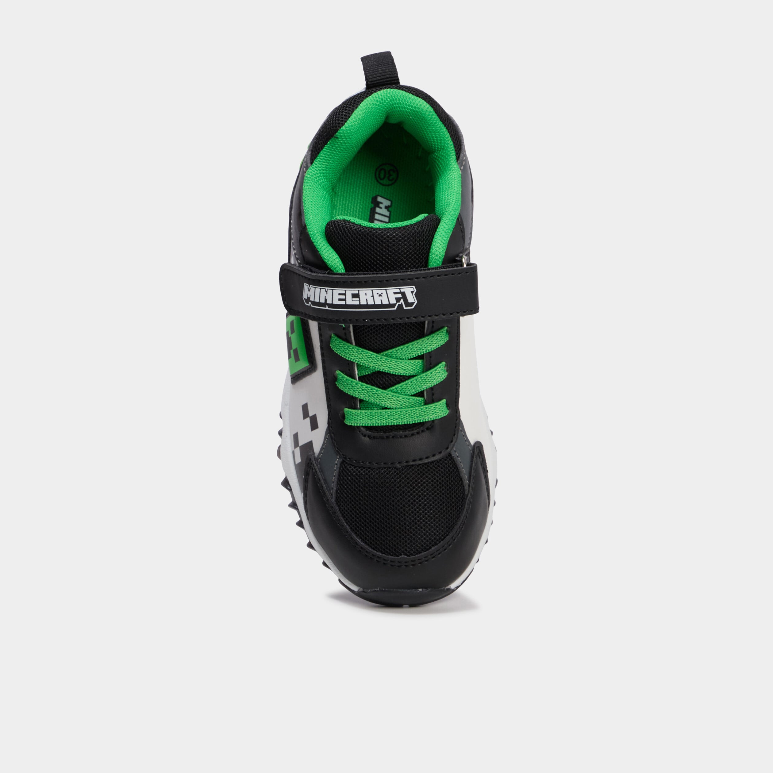 Baskets running lumineuses Minecraft noir gar&ccedil;on