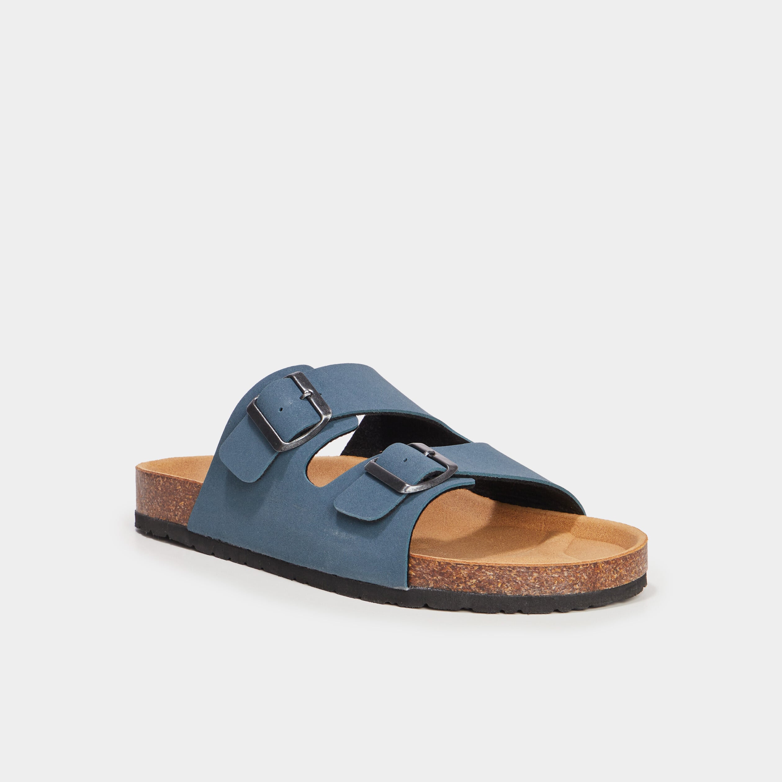 Mules avec boucles bleu marine homme