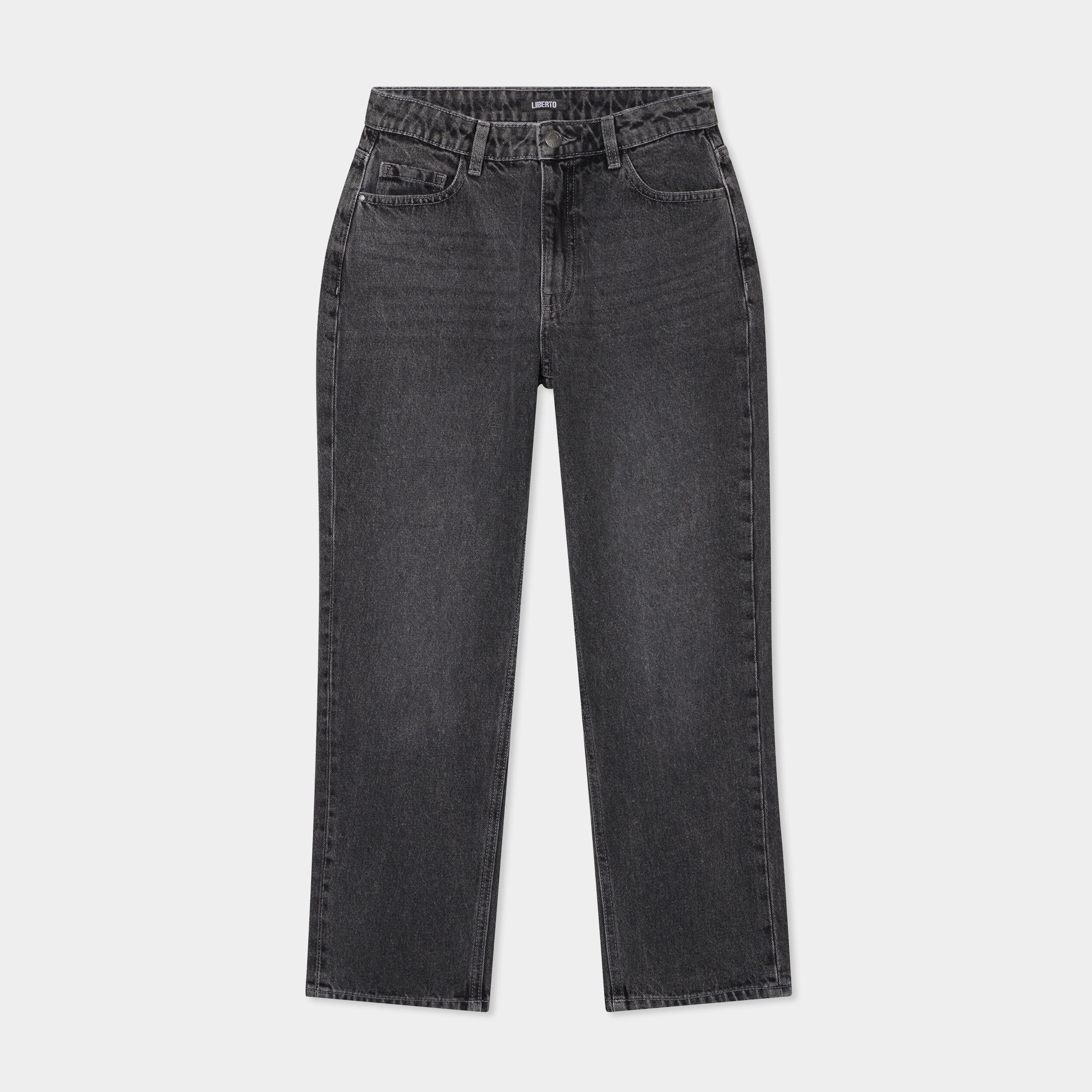 jeans droit 78eme coton denim gris femme Jeans droit 7/8ème coton denim gris femme