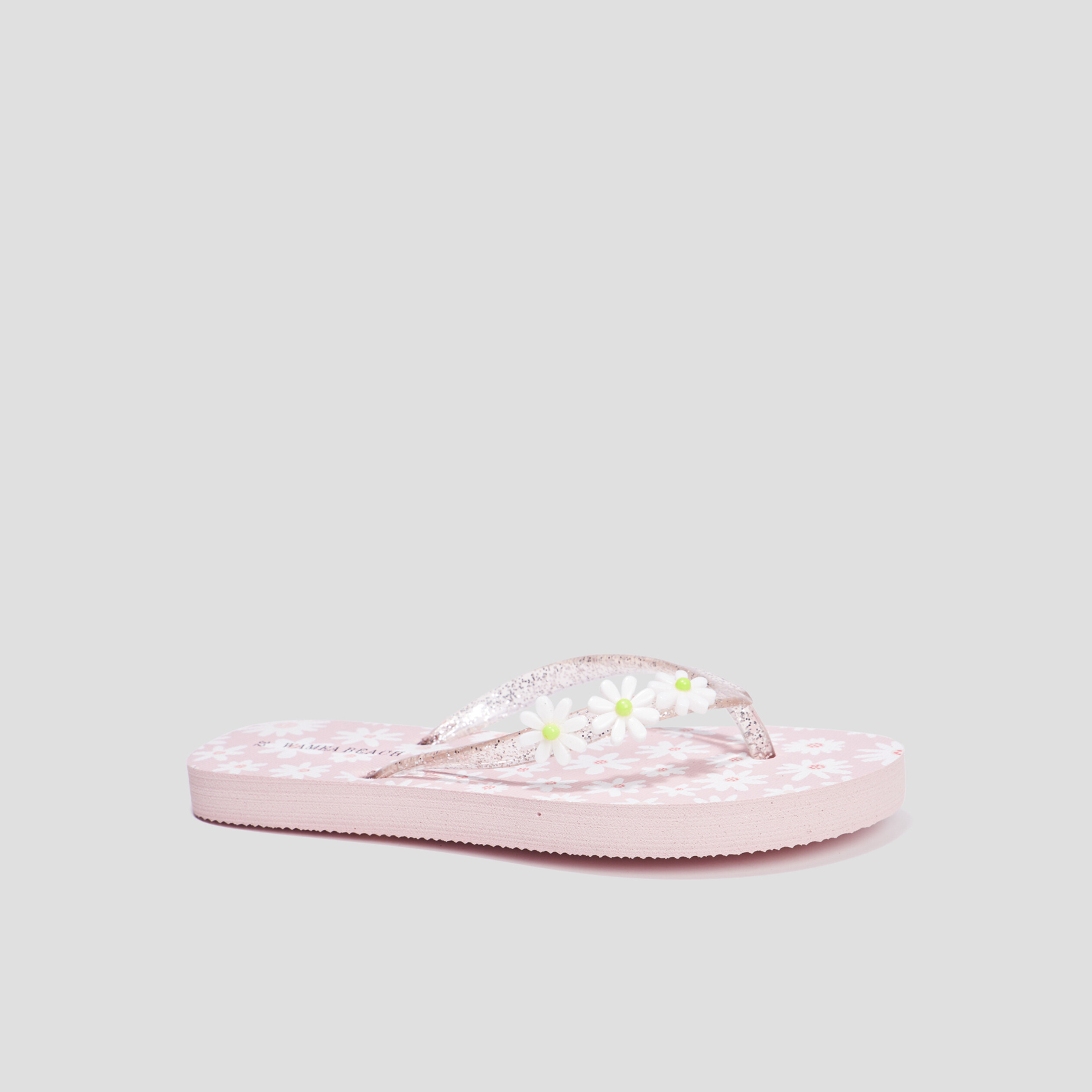 tongs details pailletes wamea beach rose fille Tongs détails pailletés Wamea Beach rose fille