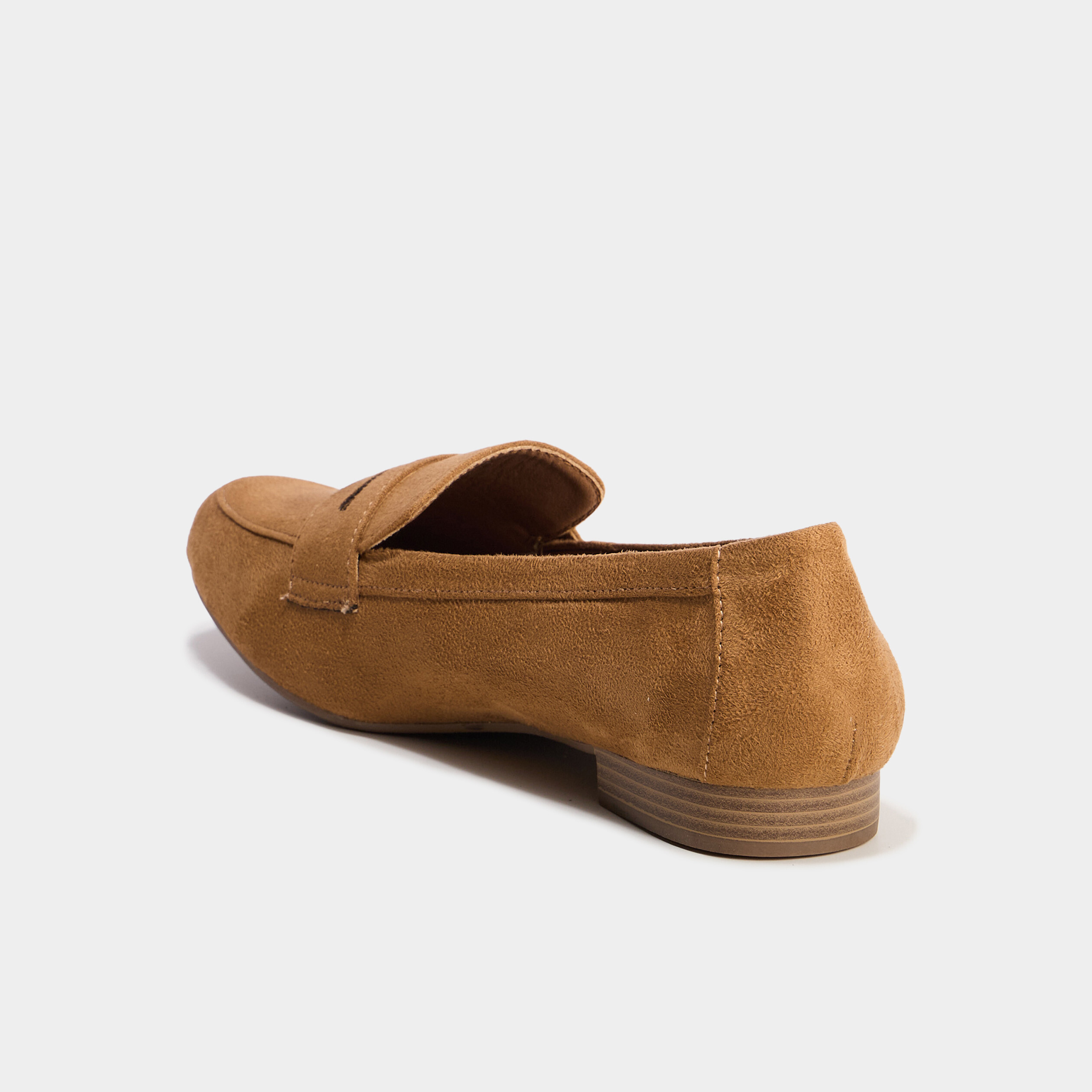 mocassins effet suedine marron femme Mocassins effet suédine marron femme