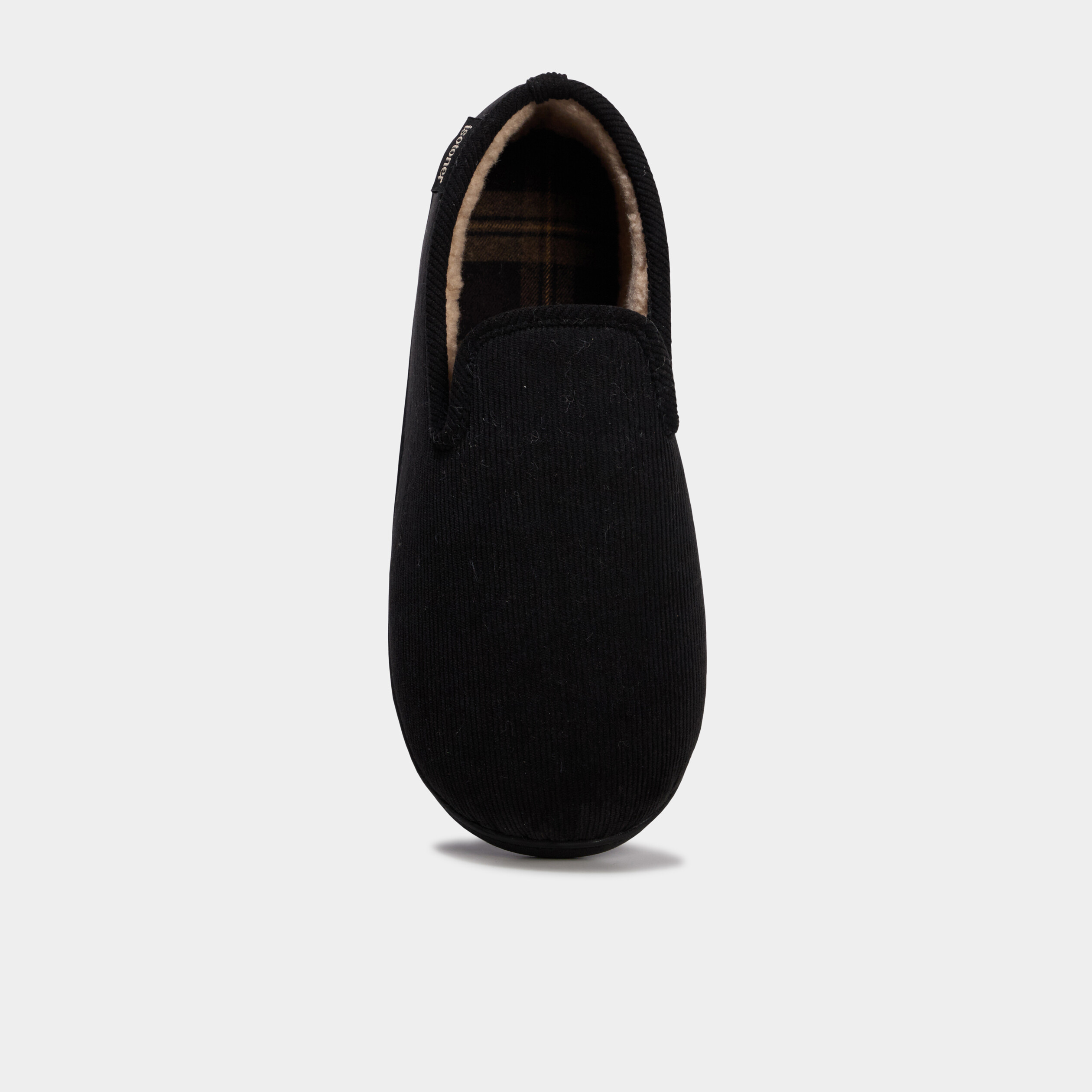 Chaussons fourr&eacute;s Isotoner taupe homme