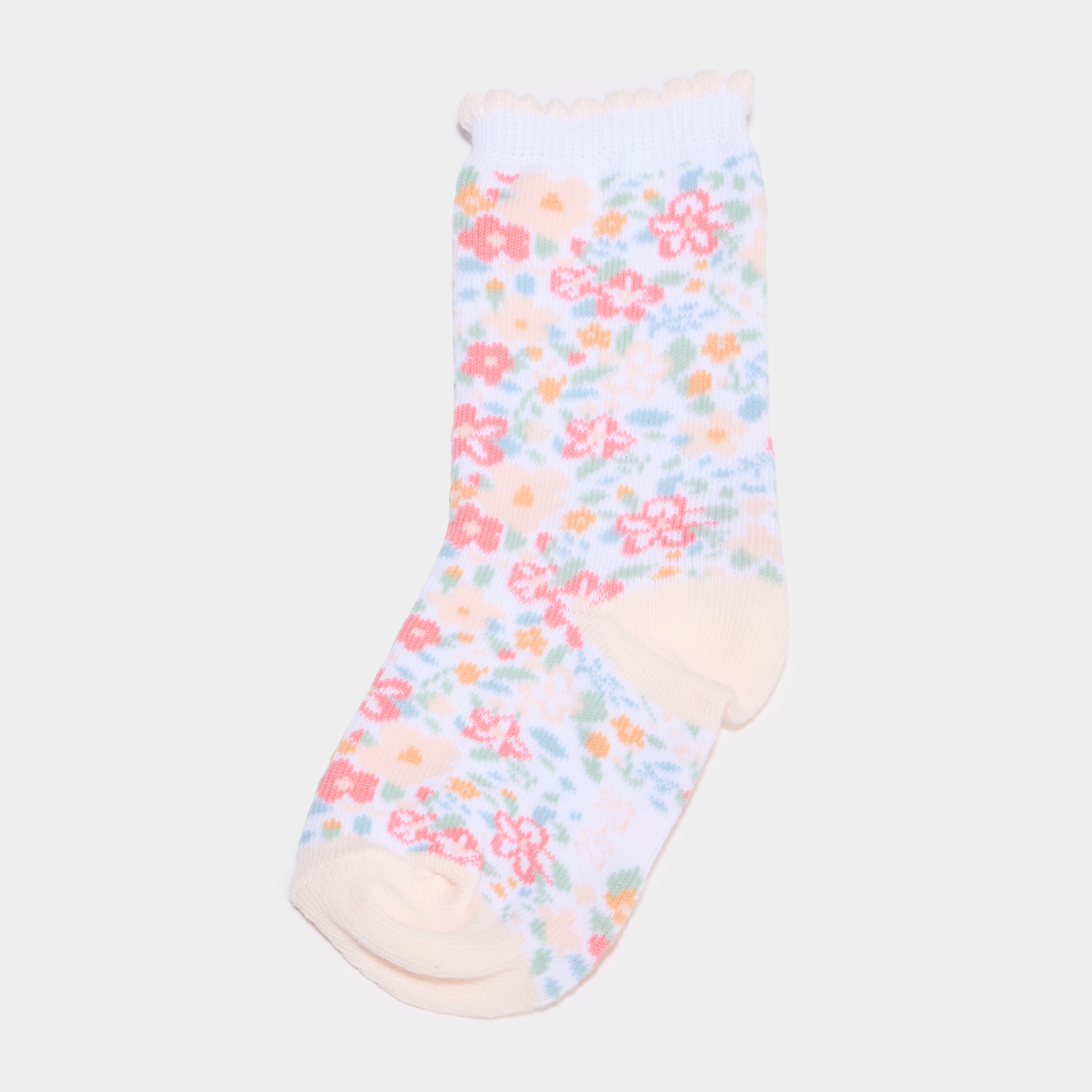 Lot 5 paires chaussettes mi-hautes rose b&eacute;b&eacute; fille