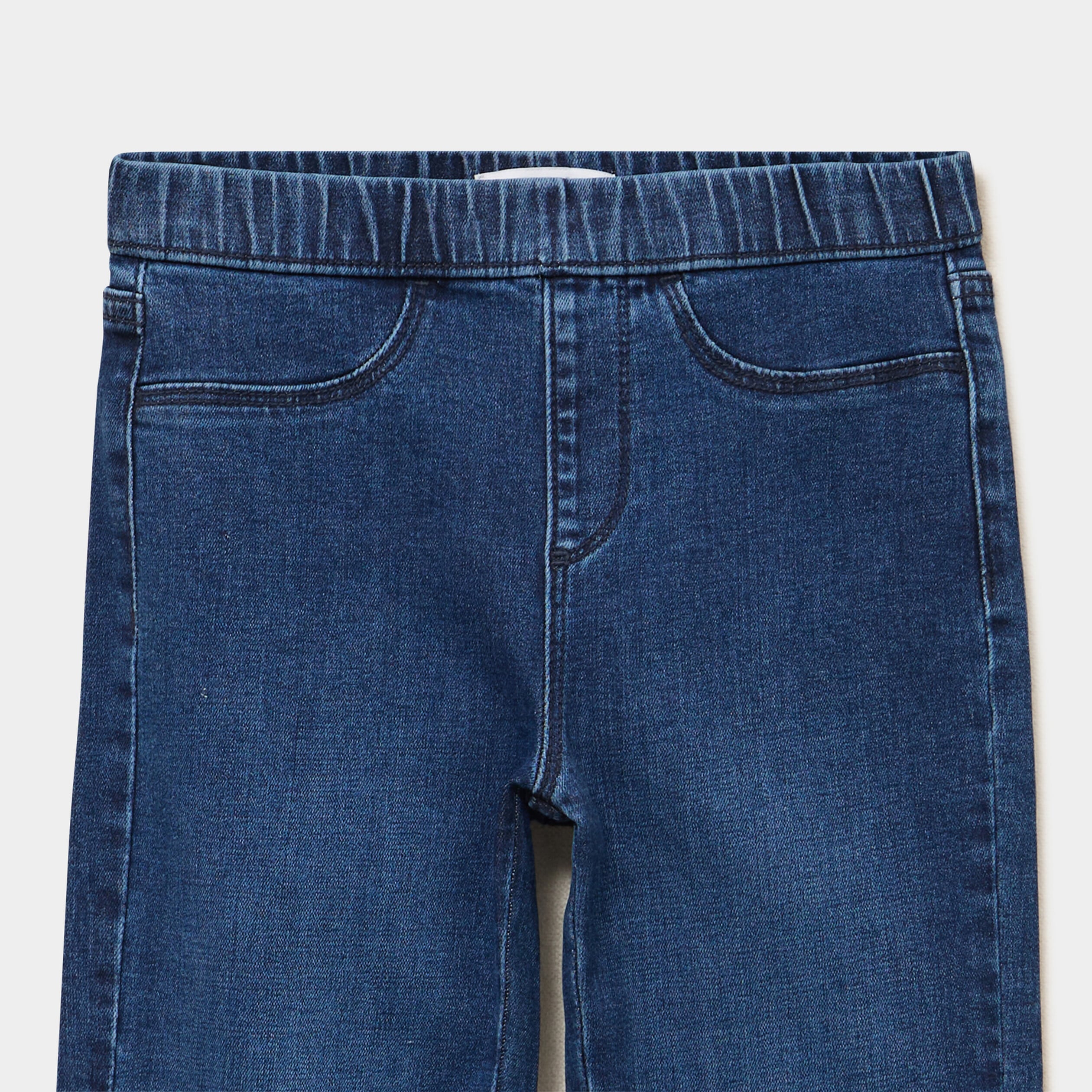 Jegging bootcut taille &eacute;lastiqu&eacute;e bleu fonc&eacute; fille