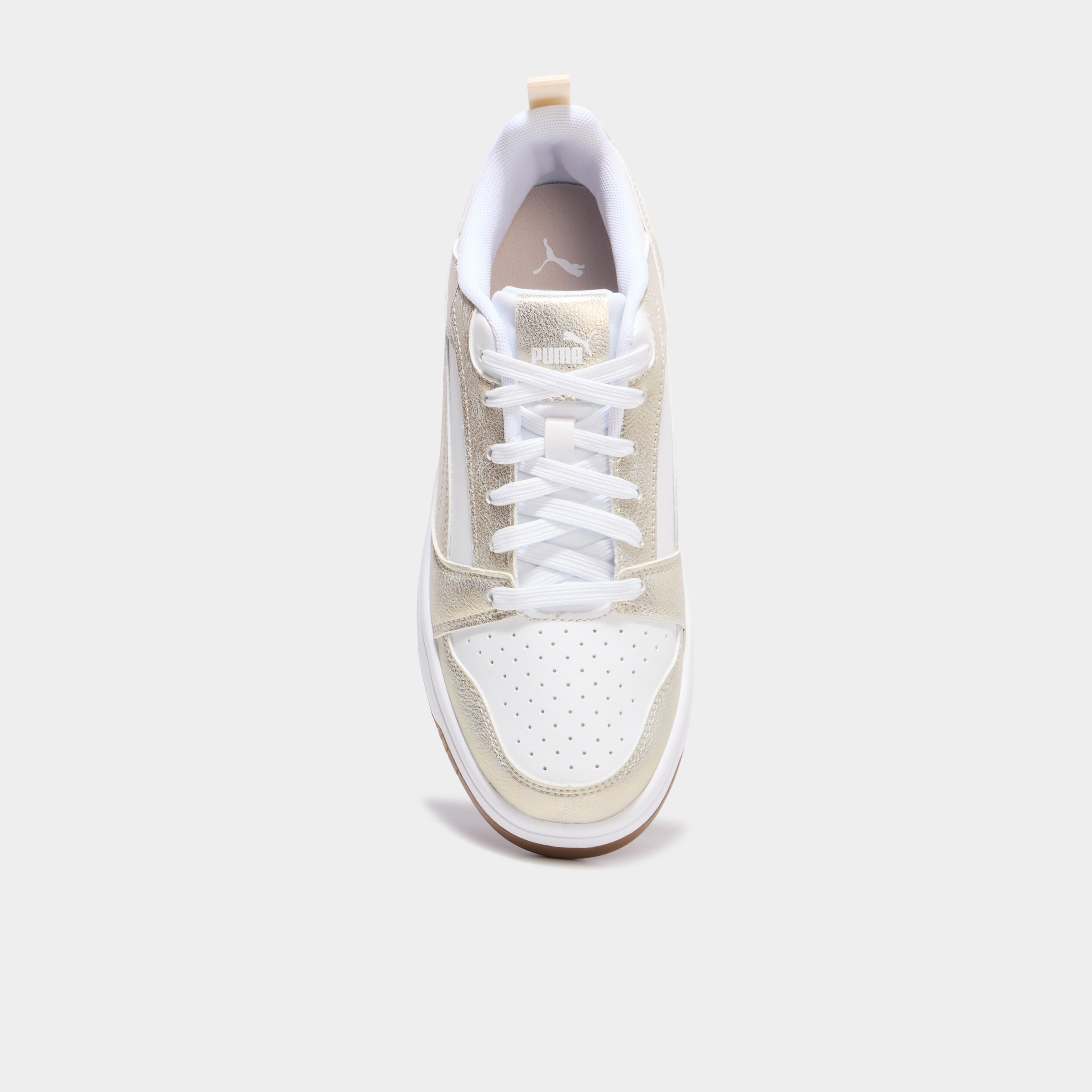Tennis Rebound V6 Puma jaune or femme