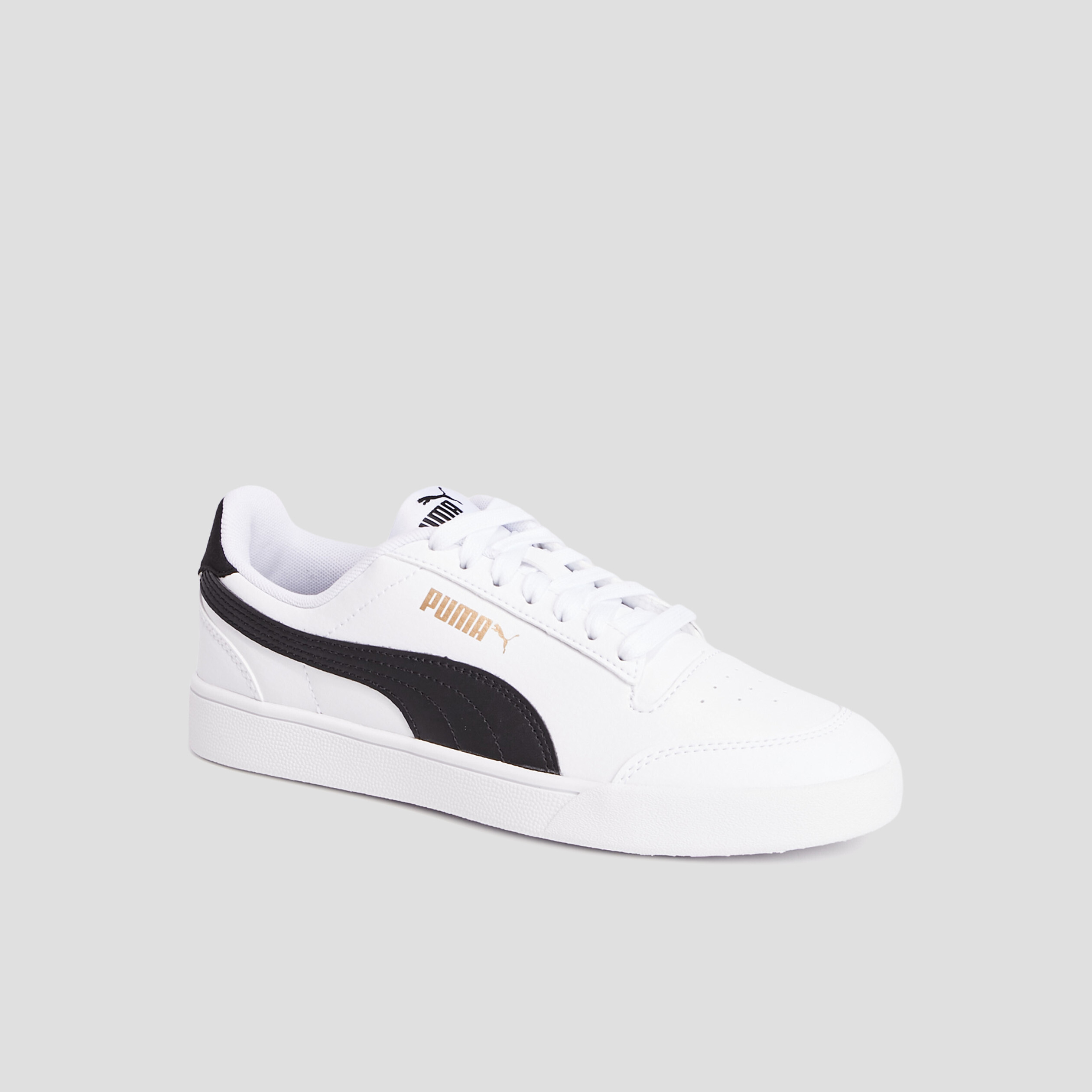 tennis a lacets puma shuffle blanc garcon Tennis à lacets Puma Shuffle blanc garçon