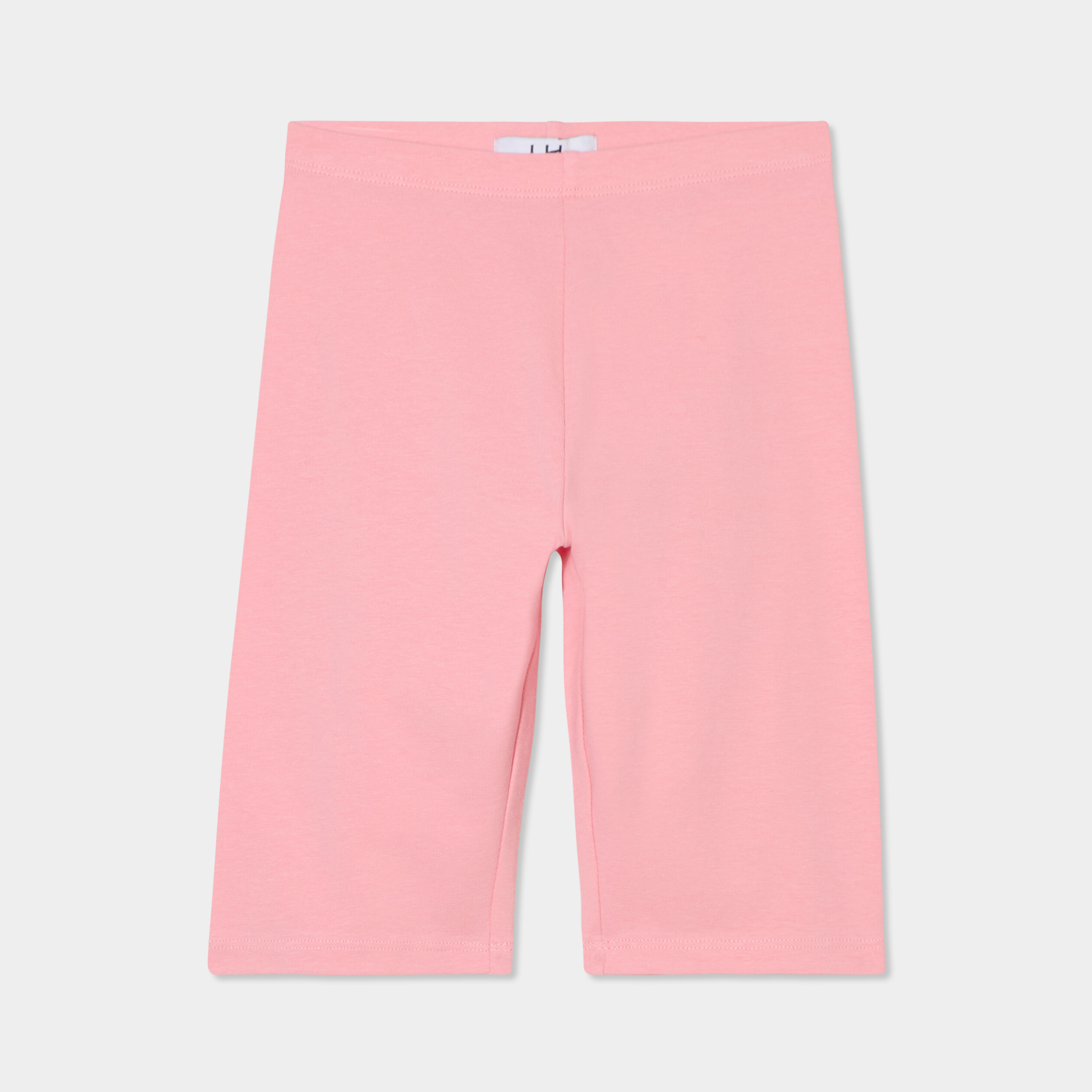 legging cycliste coton taille elastiquee rose fille Legging cycliste coton taille élastiquée rose fille