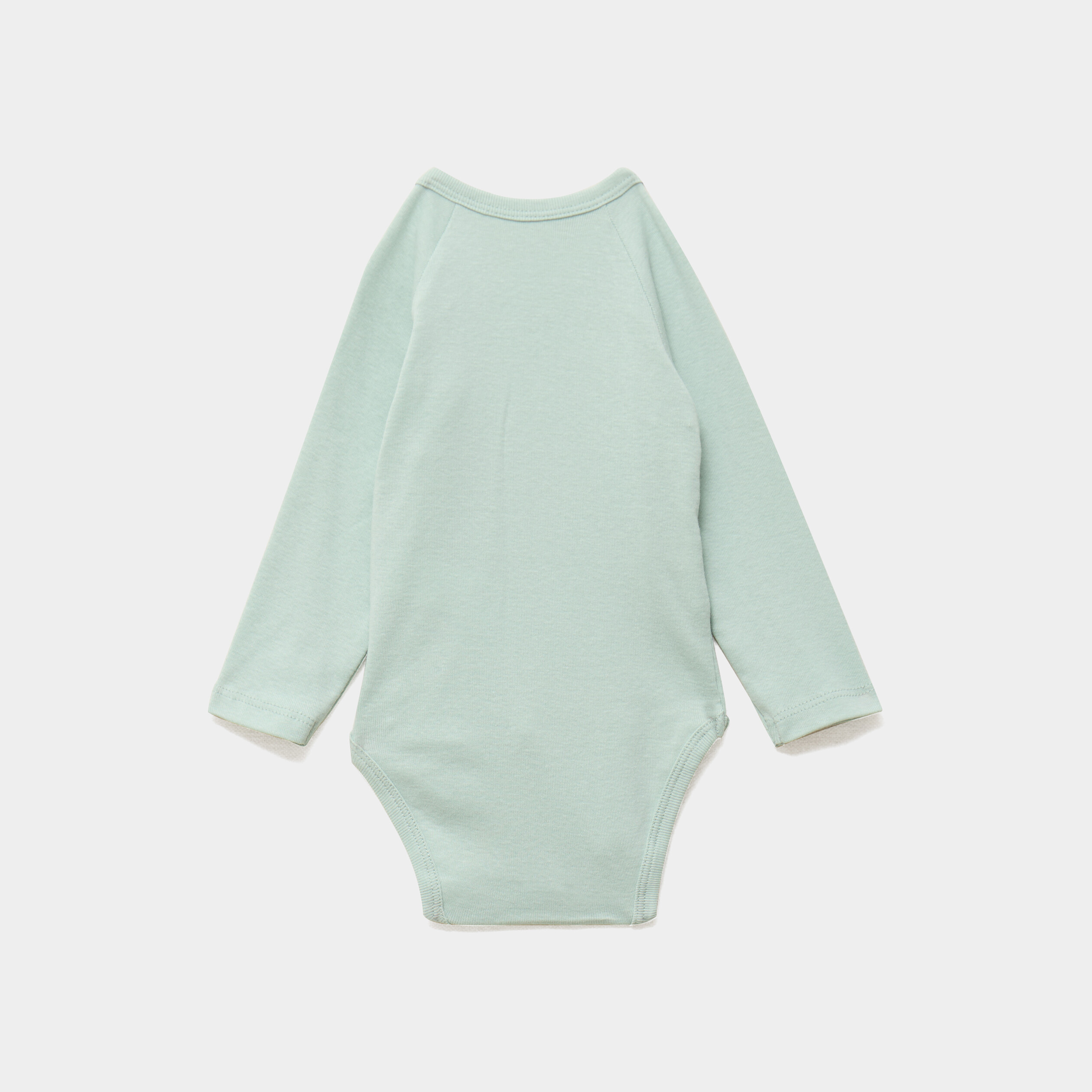 Lot 3 bodies crois&eacute;s manches longues vert pastel b&eacute;b&eacute;