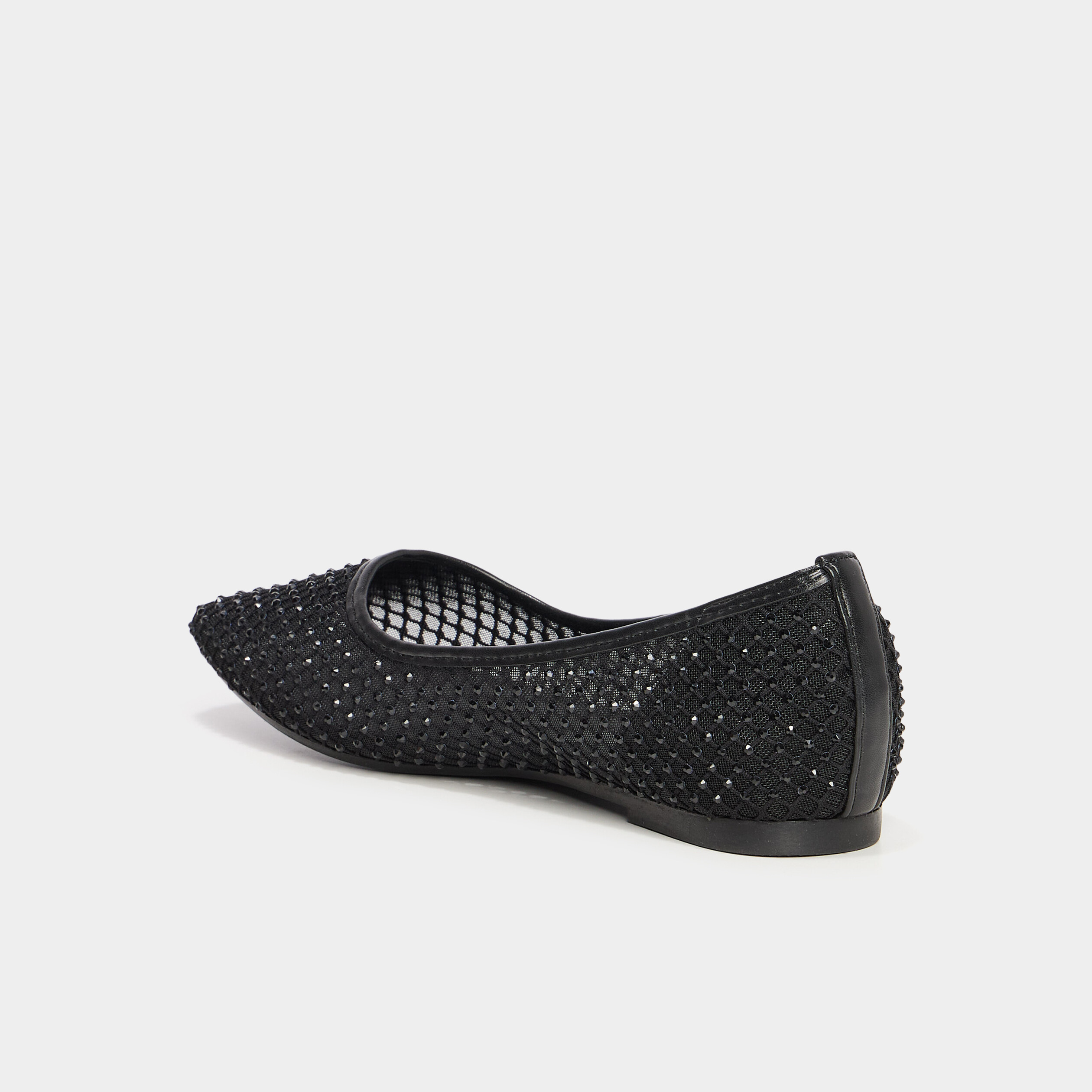 Ballerines strass noir femme