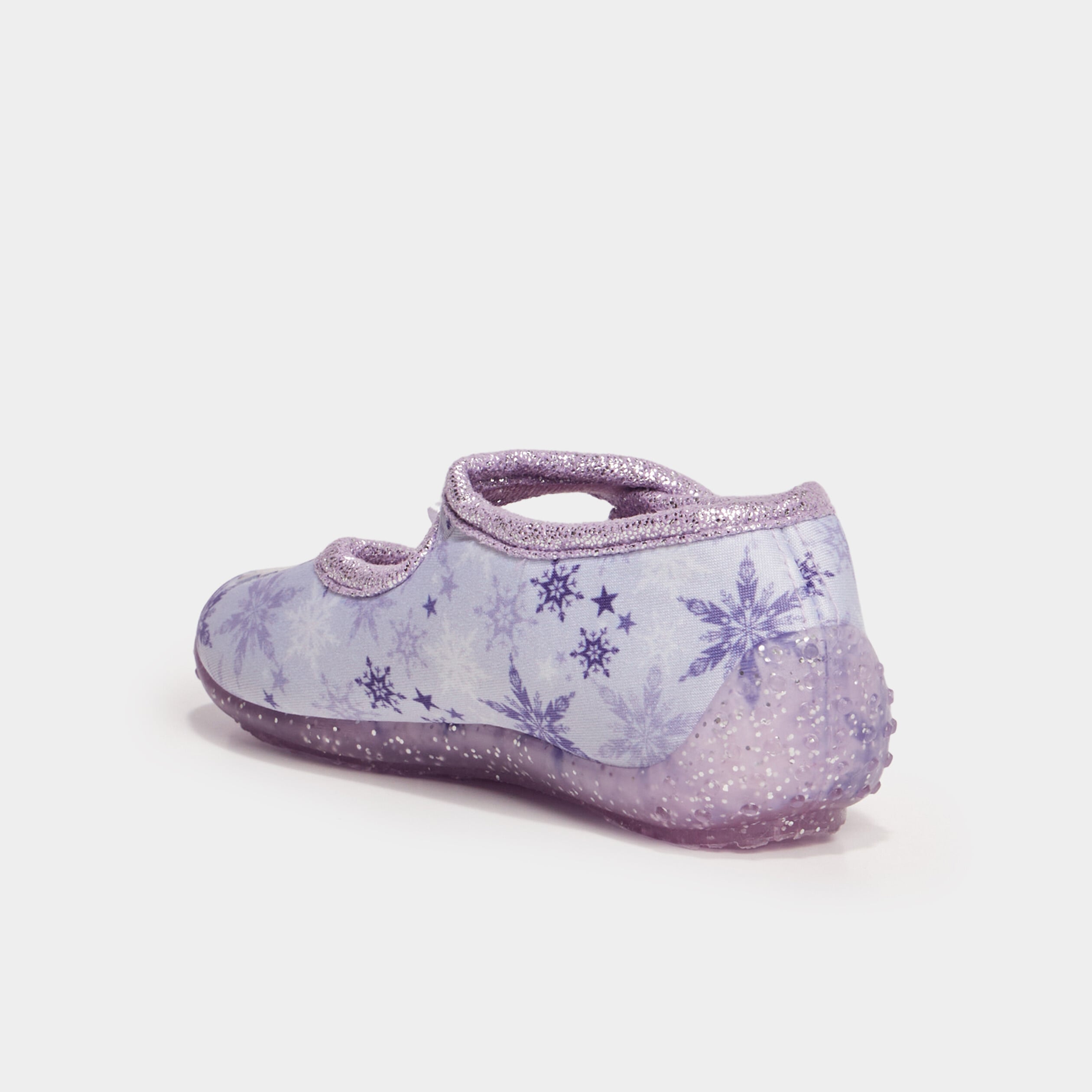 Chaussons ballerines Reine des neiges mauve fille