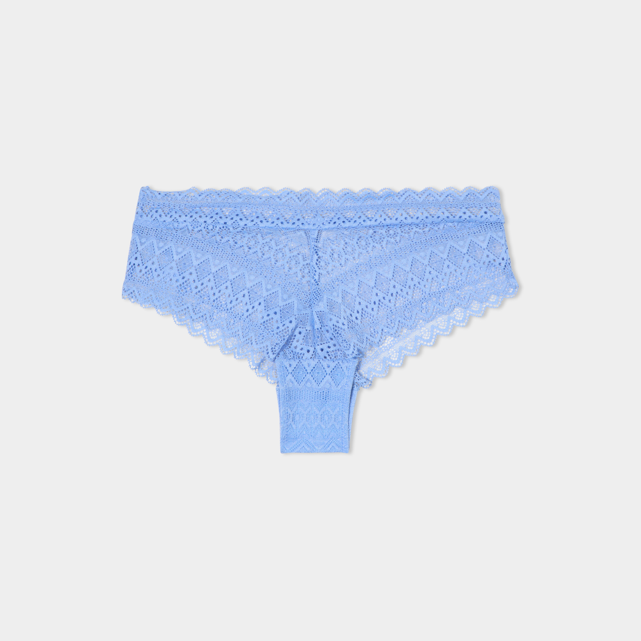 shorty en dentelle bleu lavande femme Shorty en dentelle bleu lavande femme