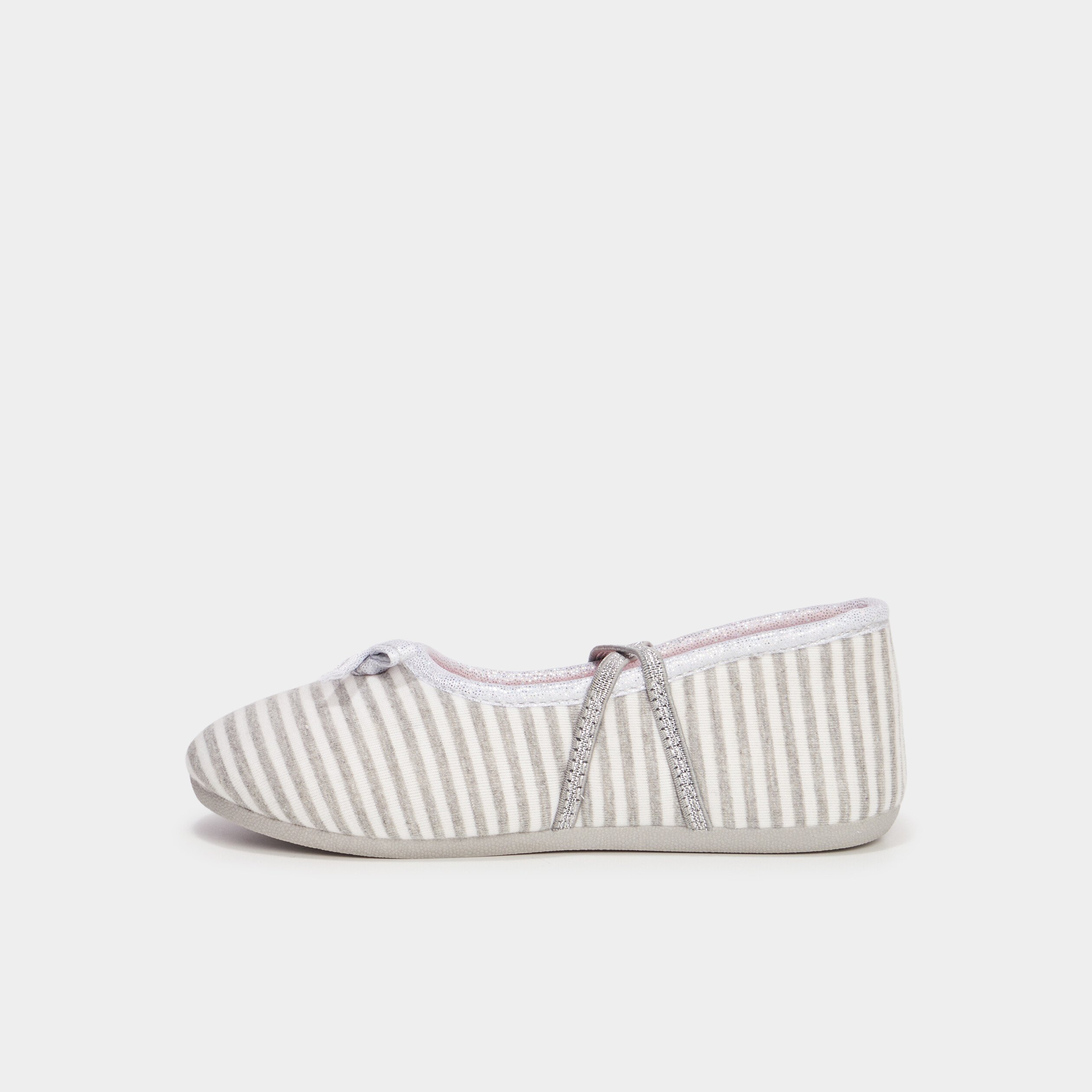 chaussons ballerines gris fille Chaussons ballerines gris fille