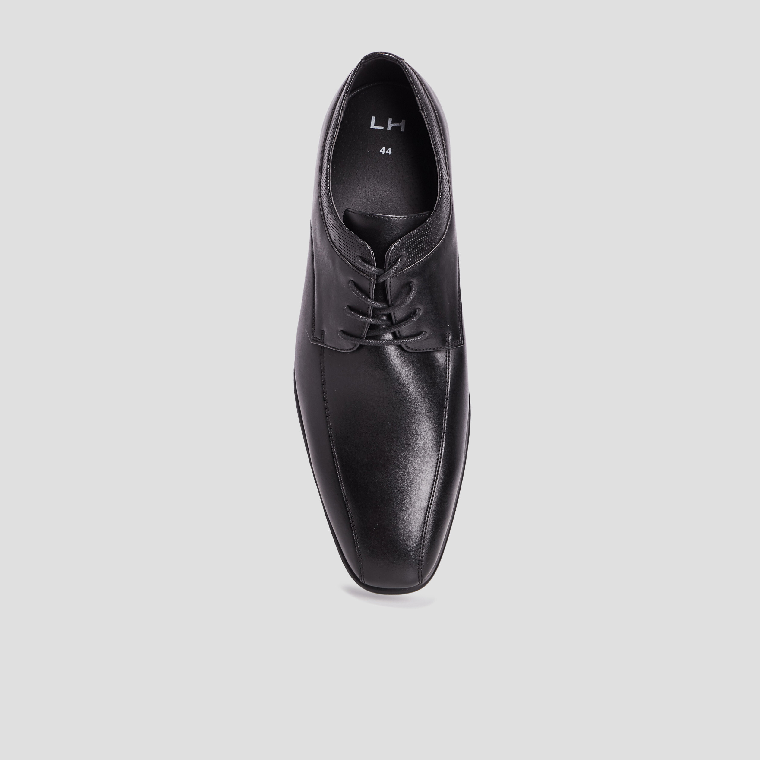 Derbies à bouts carrés noir homme