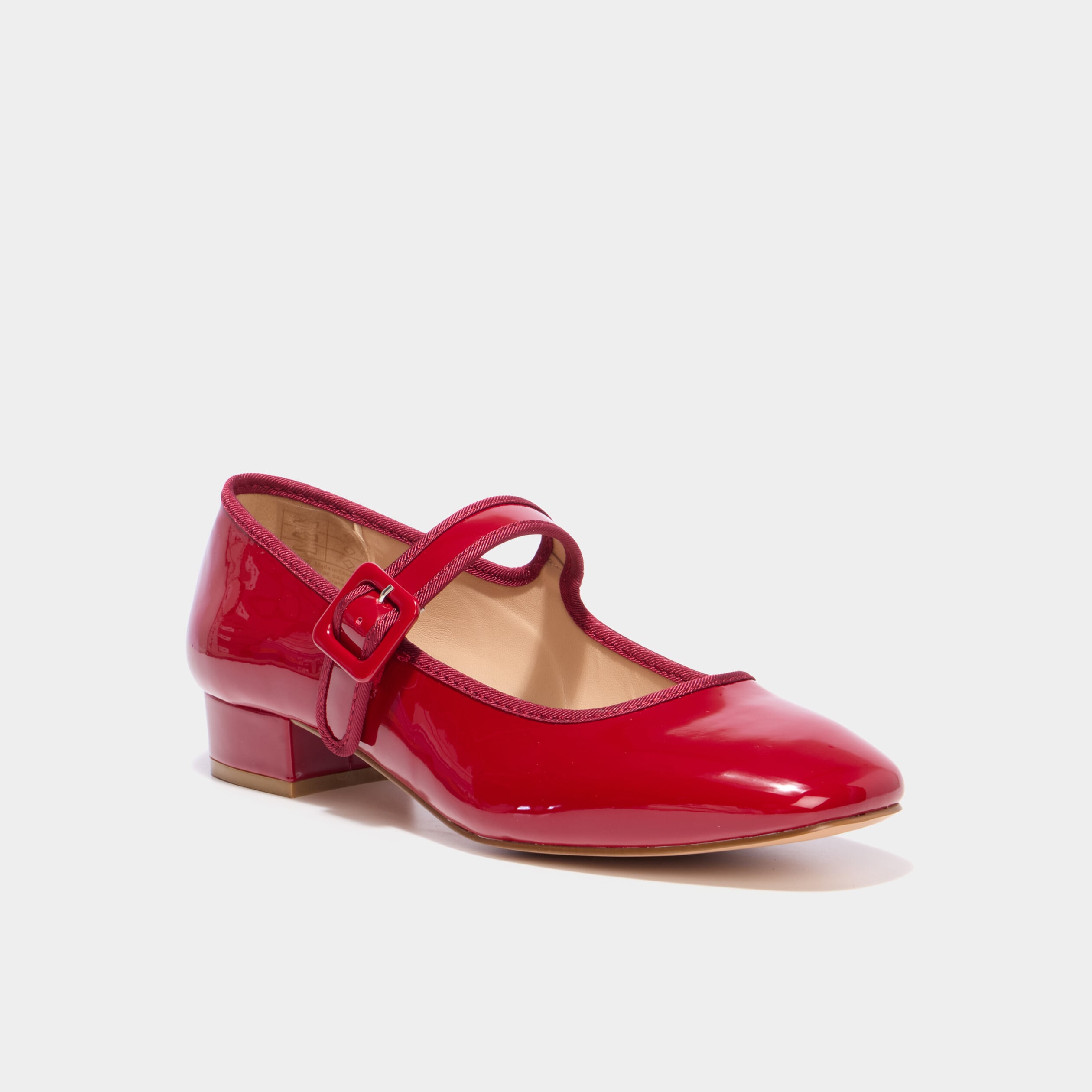 Babies vernies &agrave; talons rouge femme