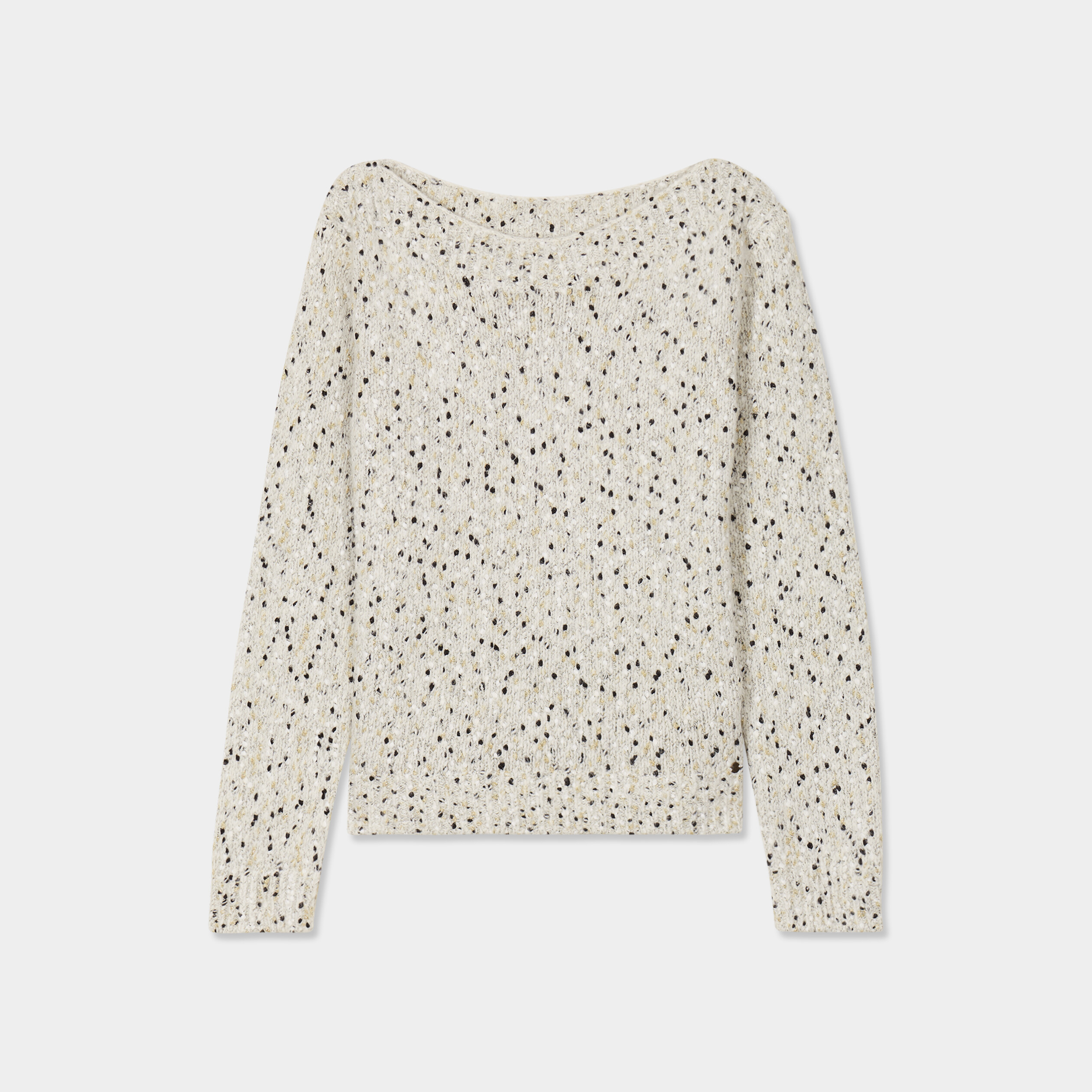 Pull manches longues gris fonc&eacute; femme