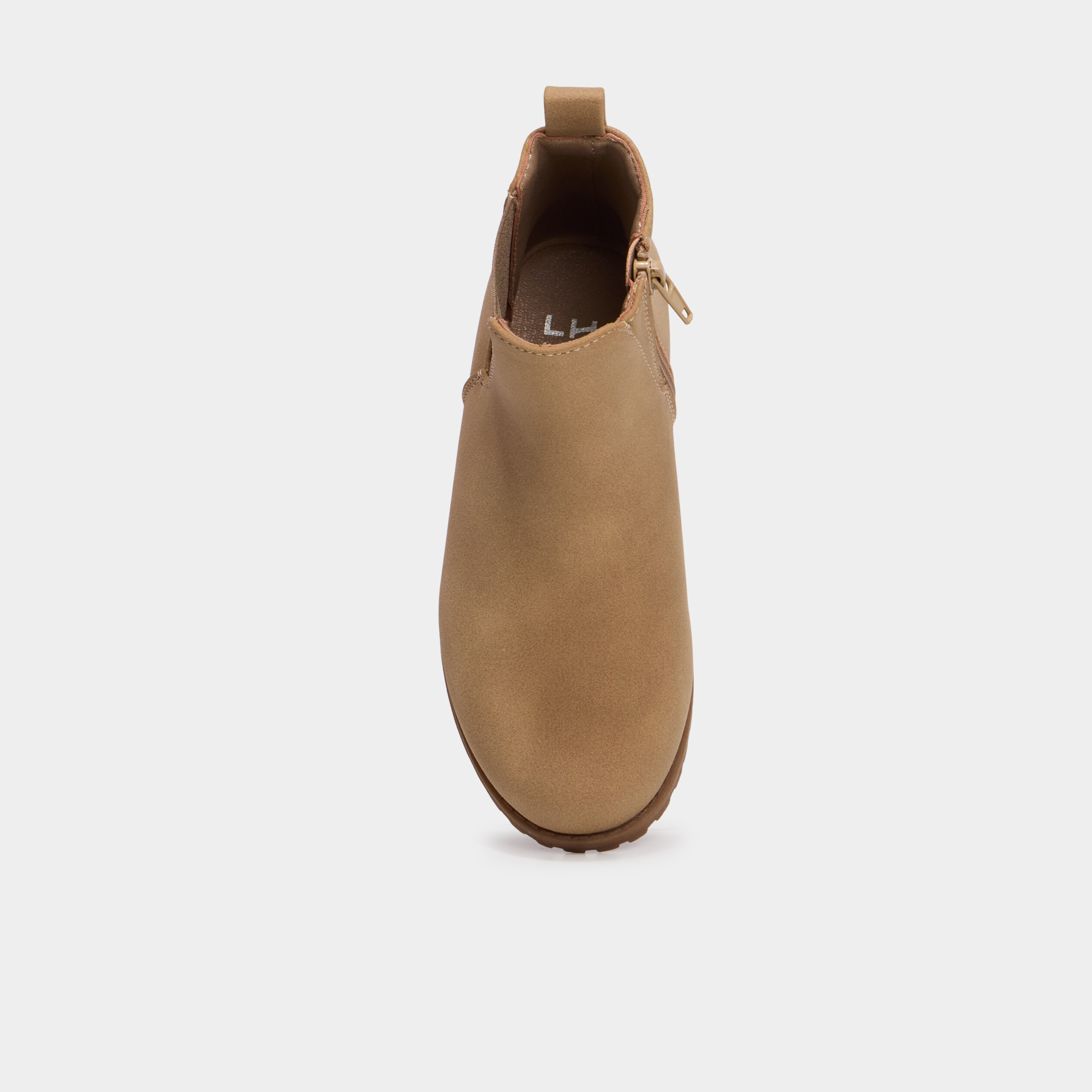 Boots chelsea zipp&eacute;es sable fille