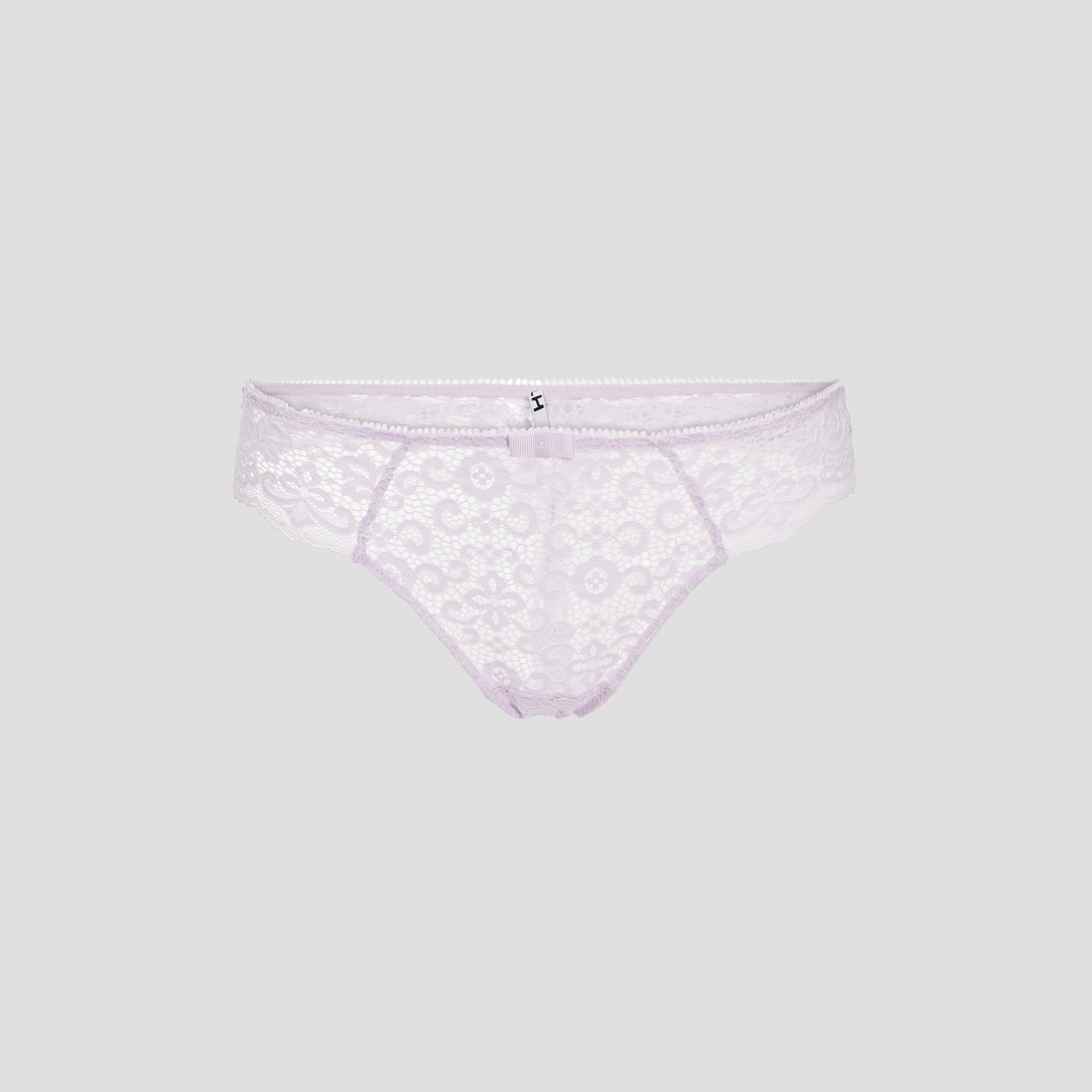String en dentelle parme femme