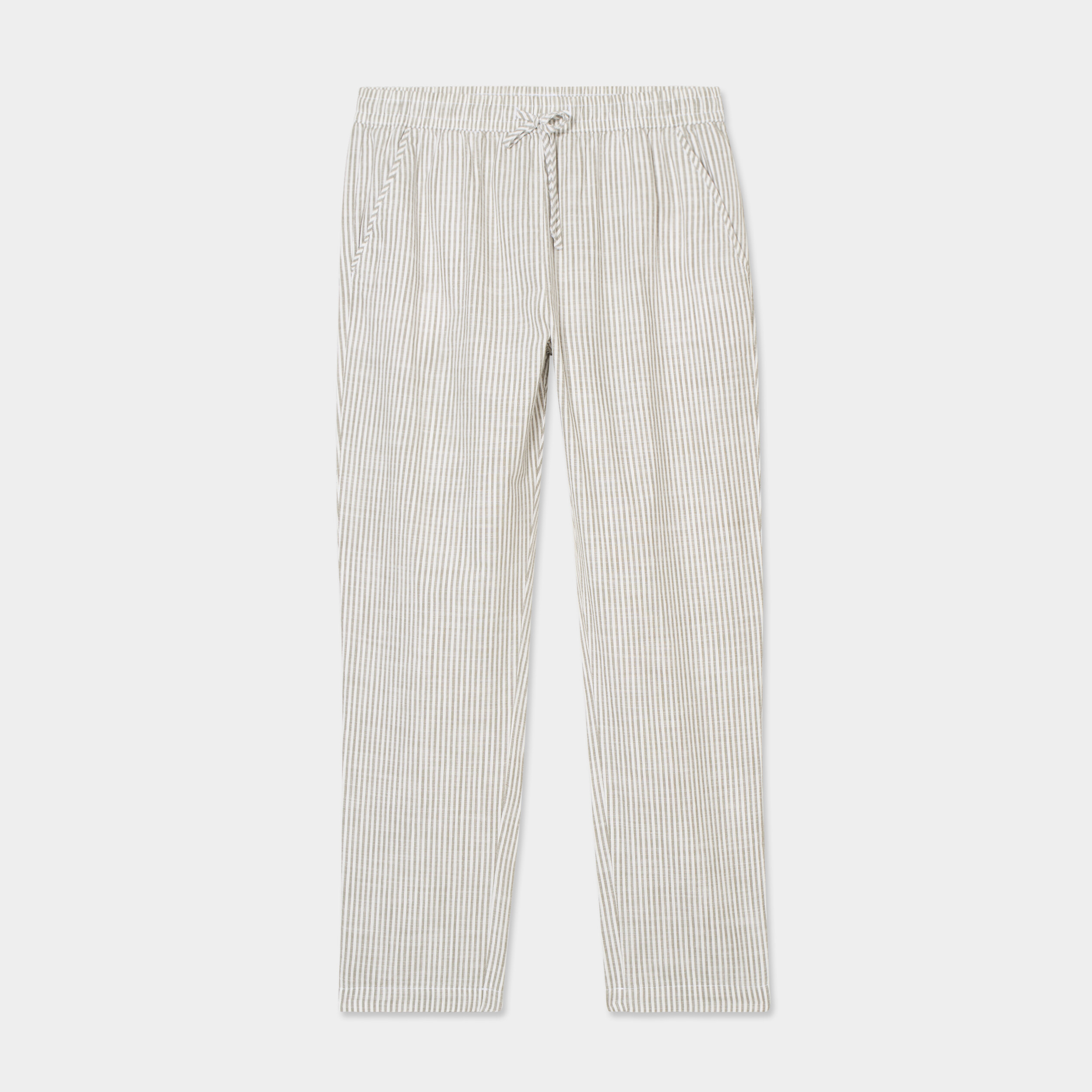 pantalon cigarette coton elastique blanc femme Pantalon cigarette coton élastiqué blanc femme