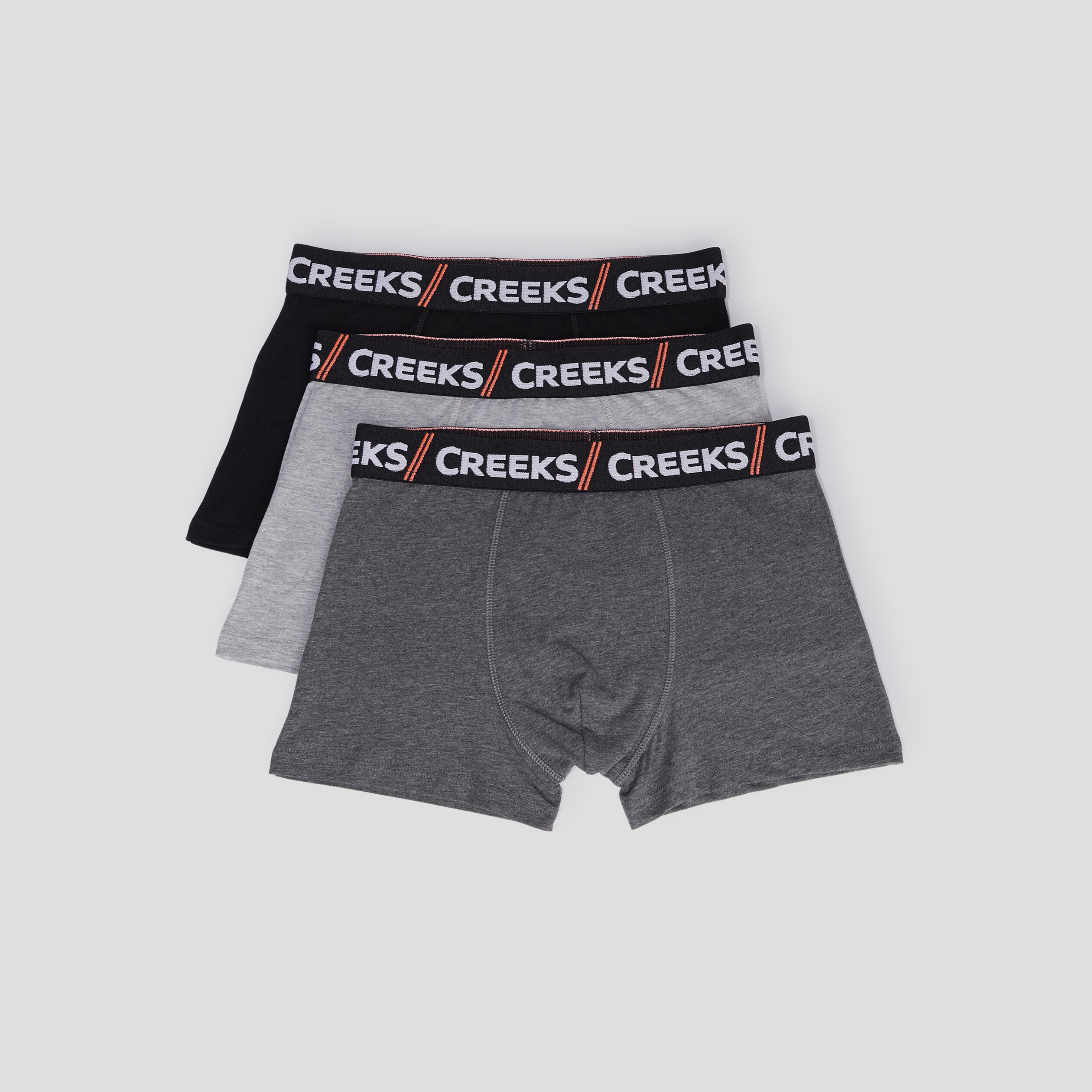 lot 3 boxers coton creeks noir homme Lot 3 boxers coton Creeks noir homme