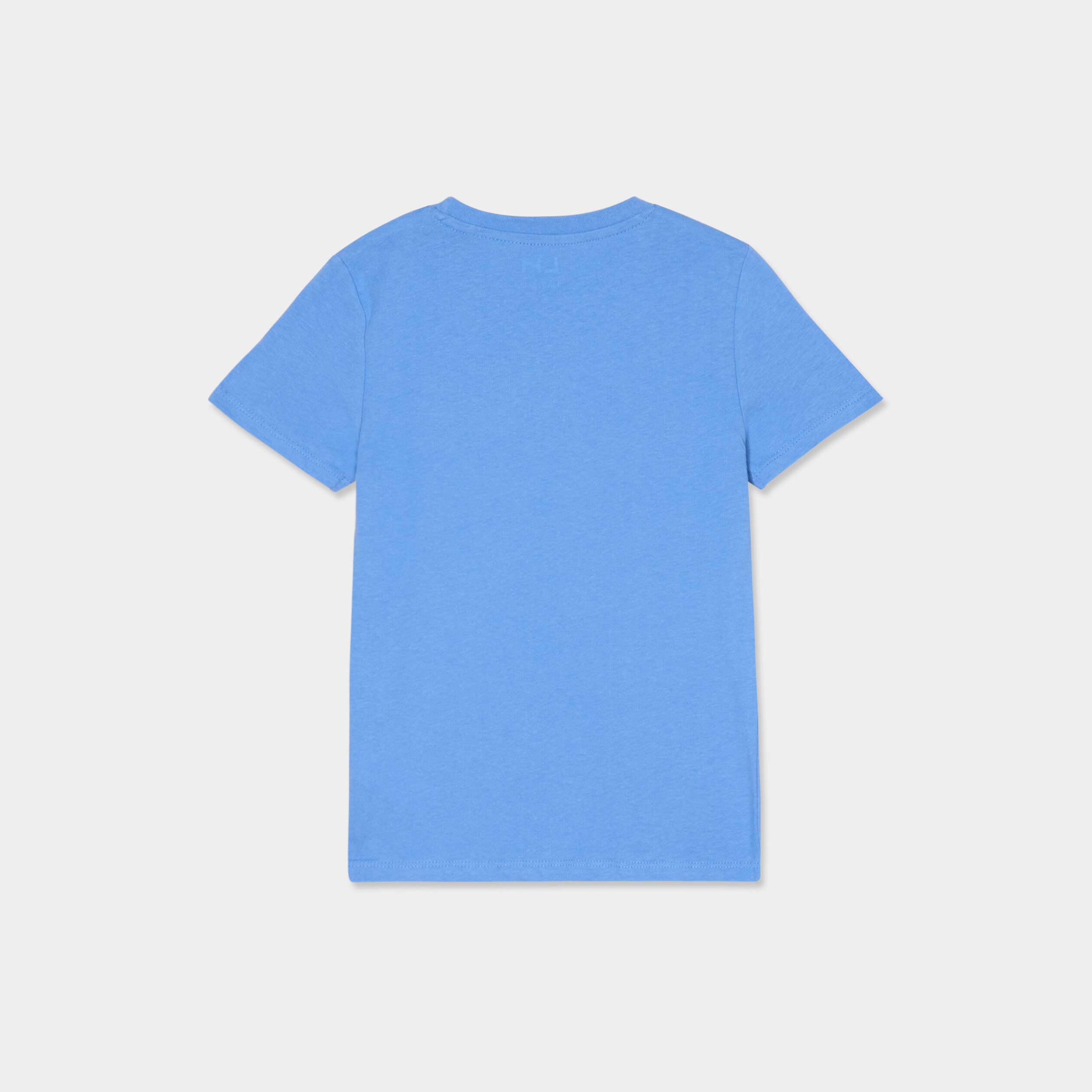 T-shirt Garçon Nutmeg 5-6 Ans - Bleu Camouflage Manches Courtes Col Rond - Coton