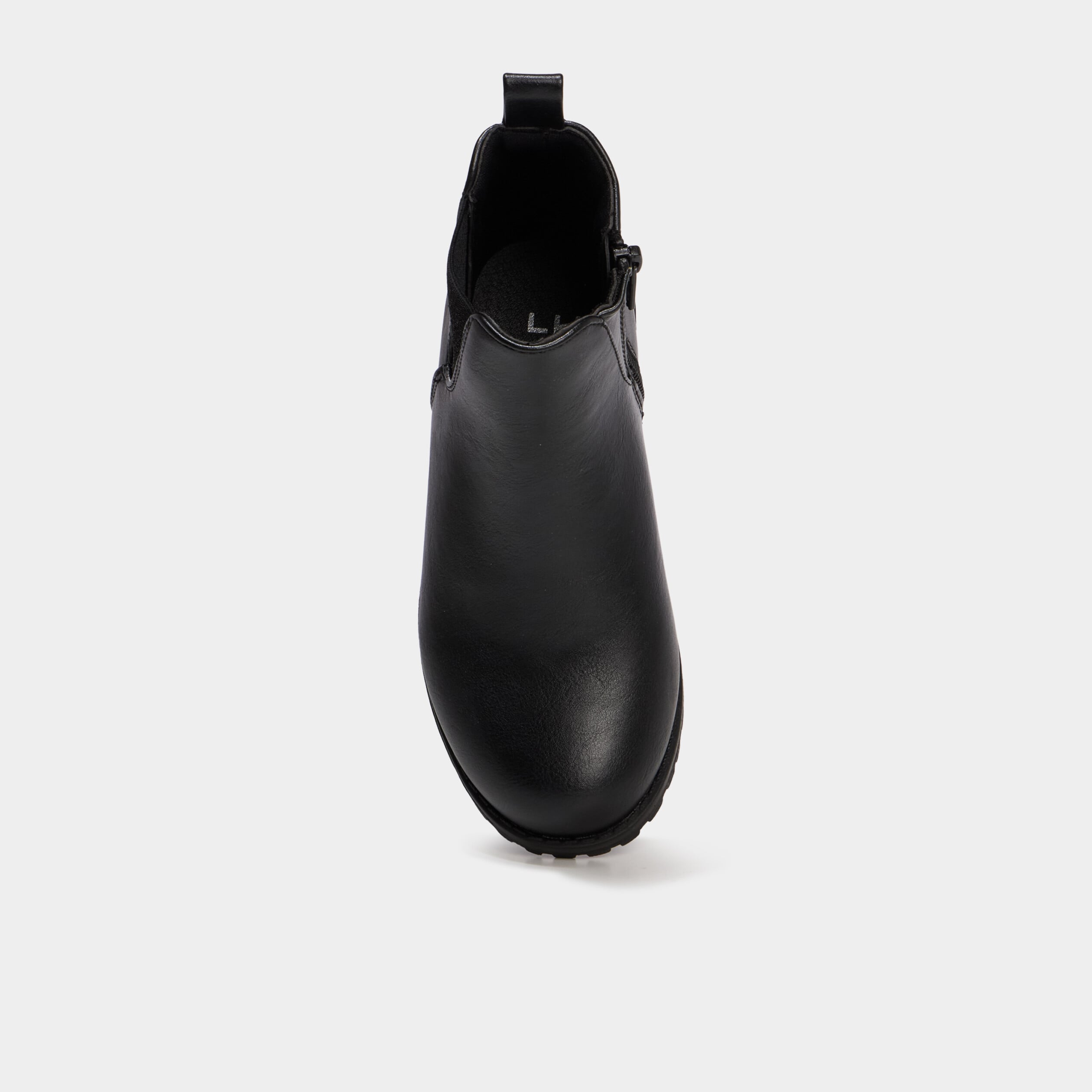 Boots chelsea zipp&eacute;es noir fille