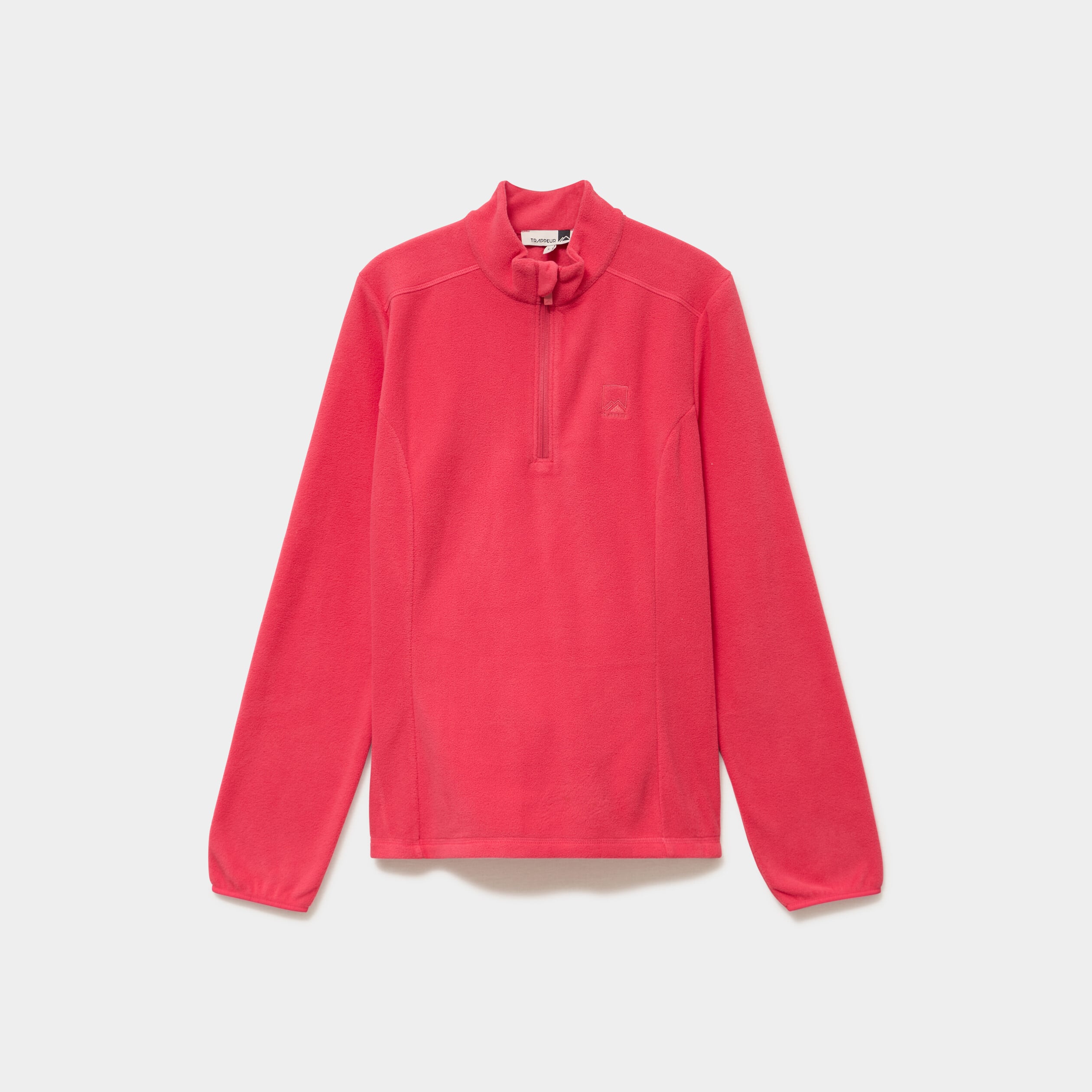 Sweat polaire col camionneur rose femme
