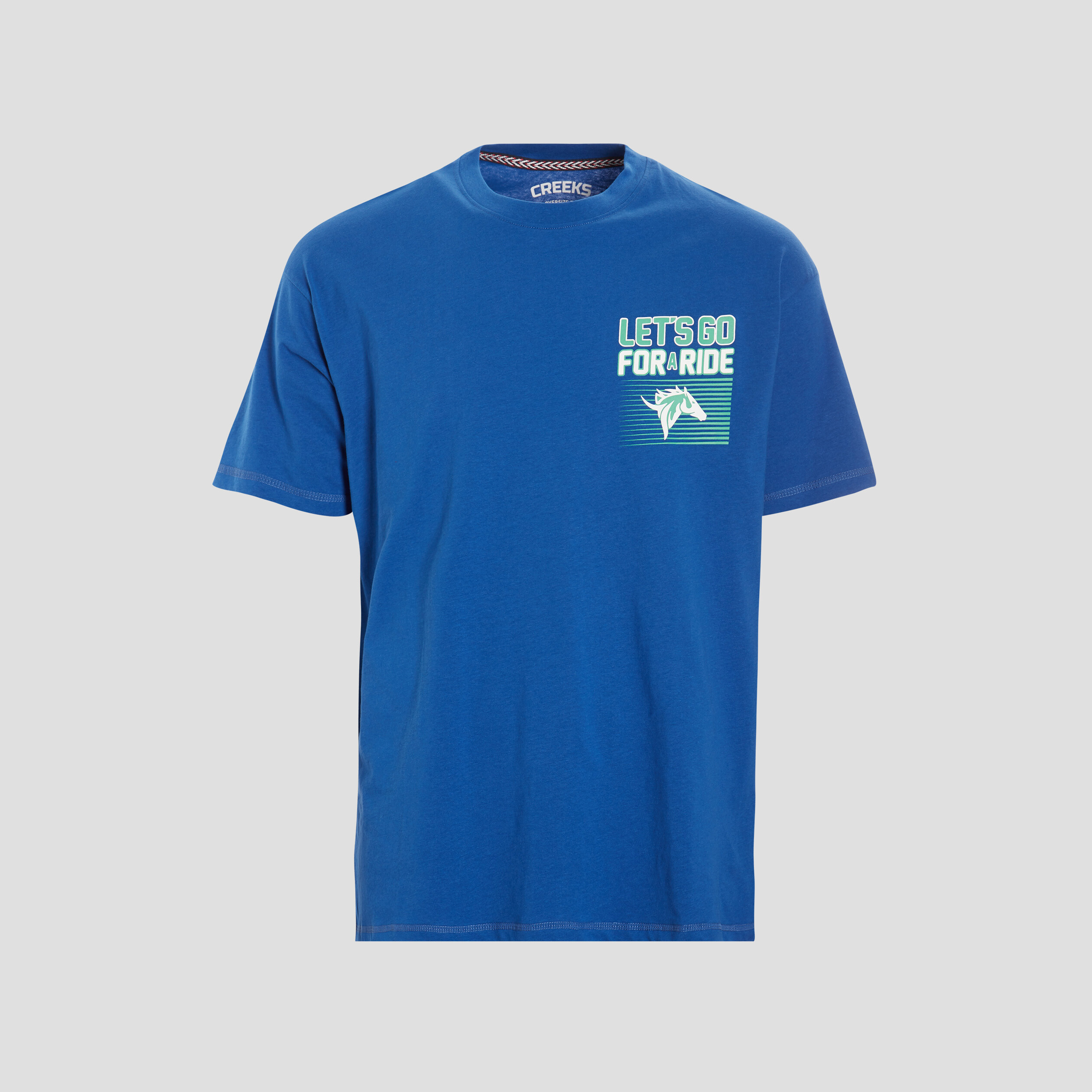 T-shirt manches courtes bleu homme