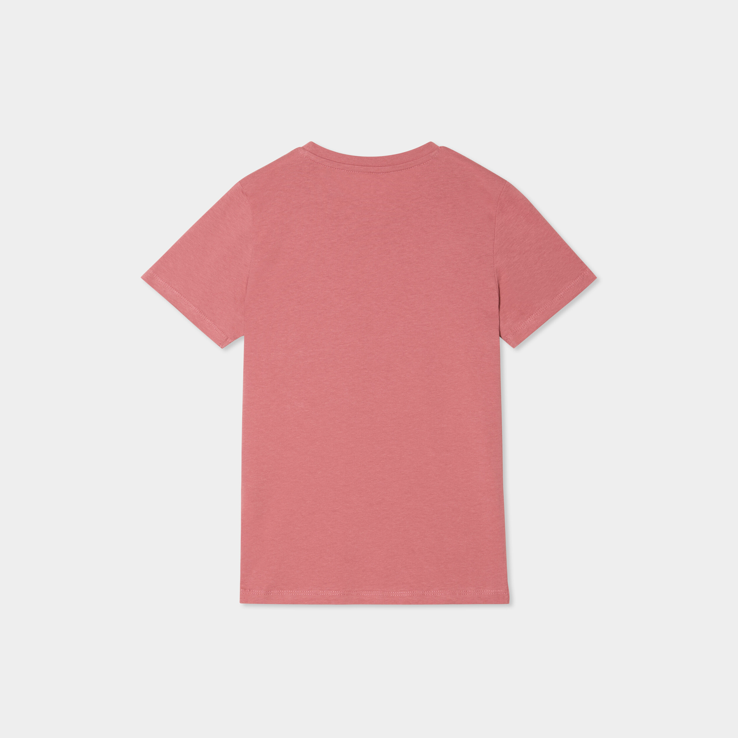 t shirt en coton manches courtes vieux rose garcon T-shirt en coton manches courtes vieux rose garçon