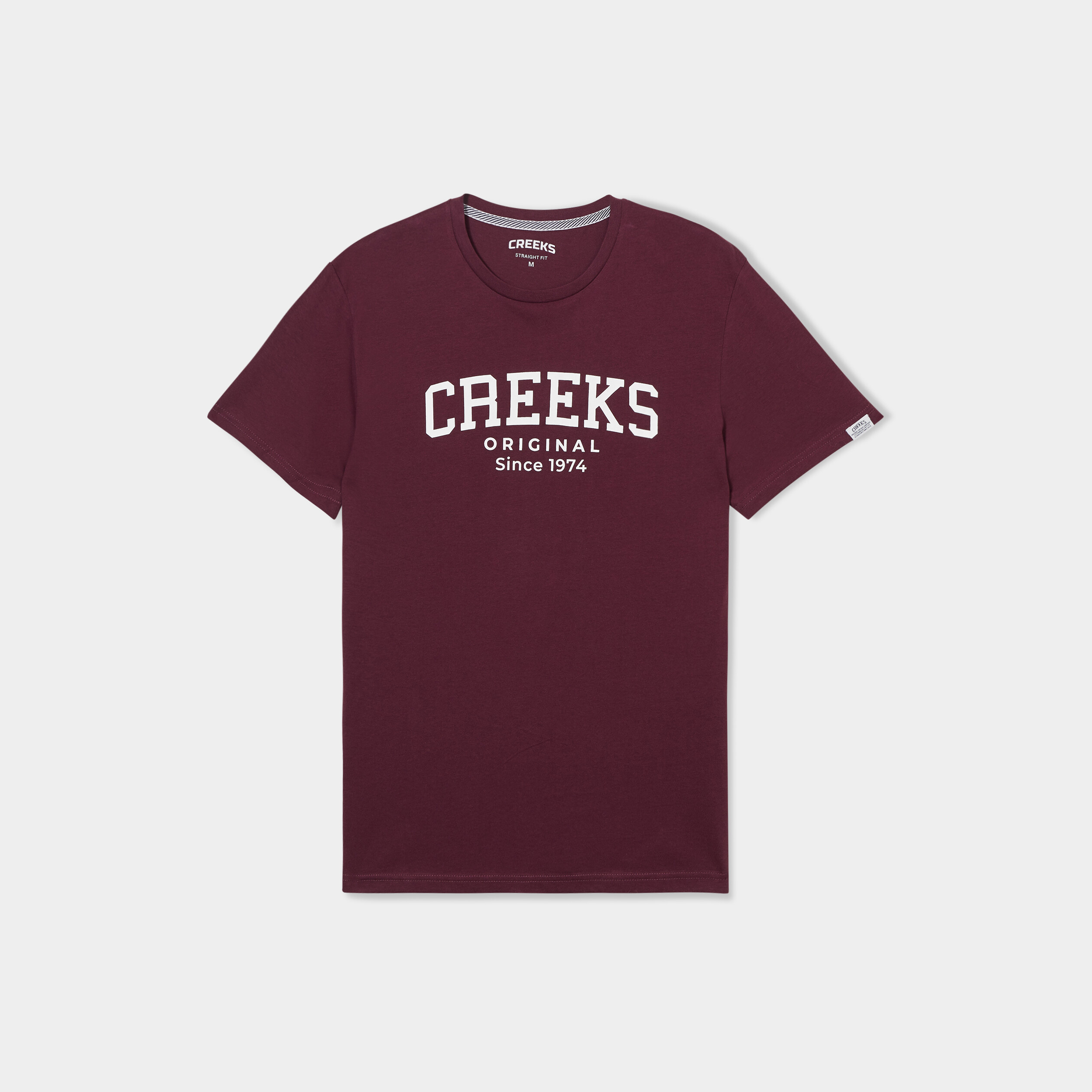 t shirt manches courtes coton creeks prune homme T-shirt manches courtes coton Creeks prune homme