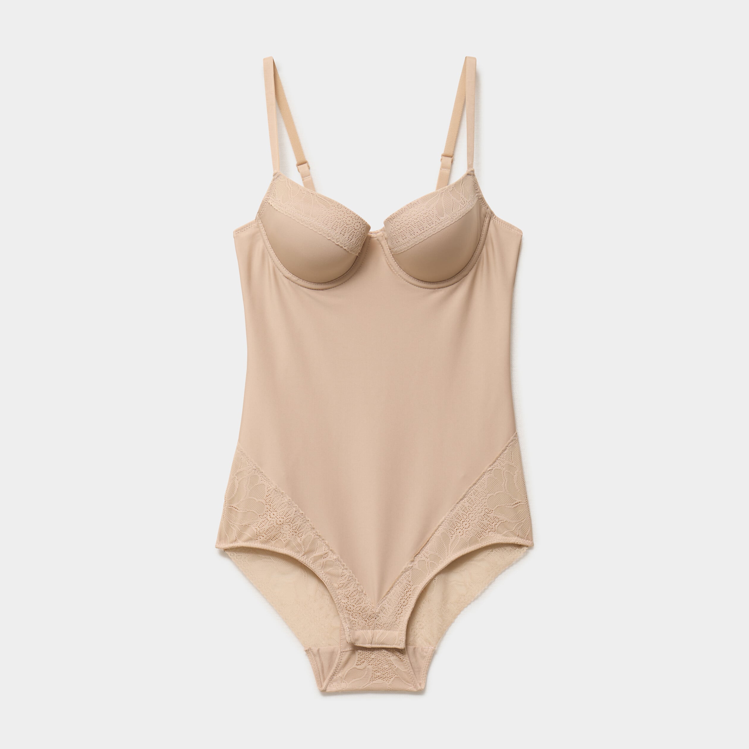 Body gainant beige femme