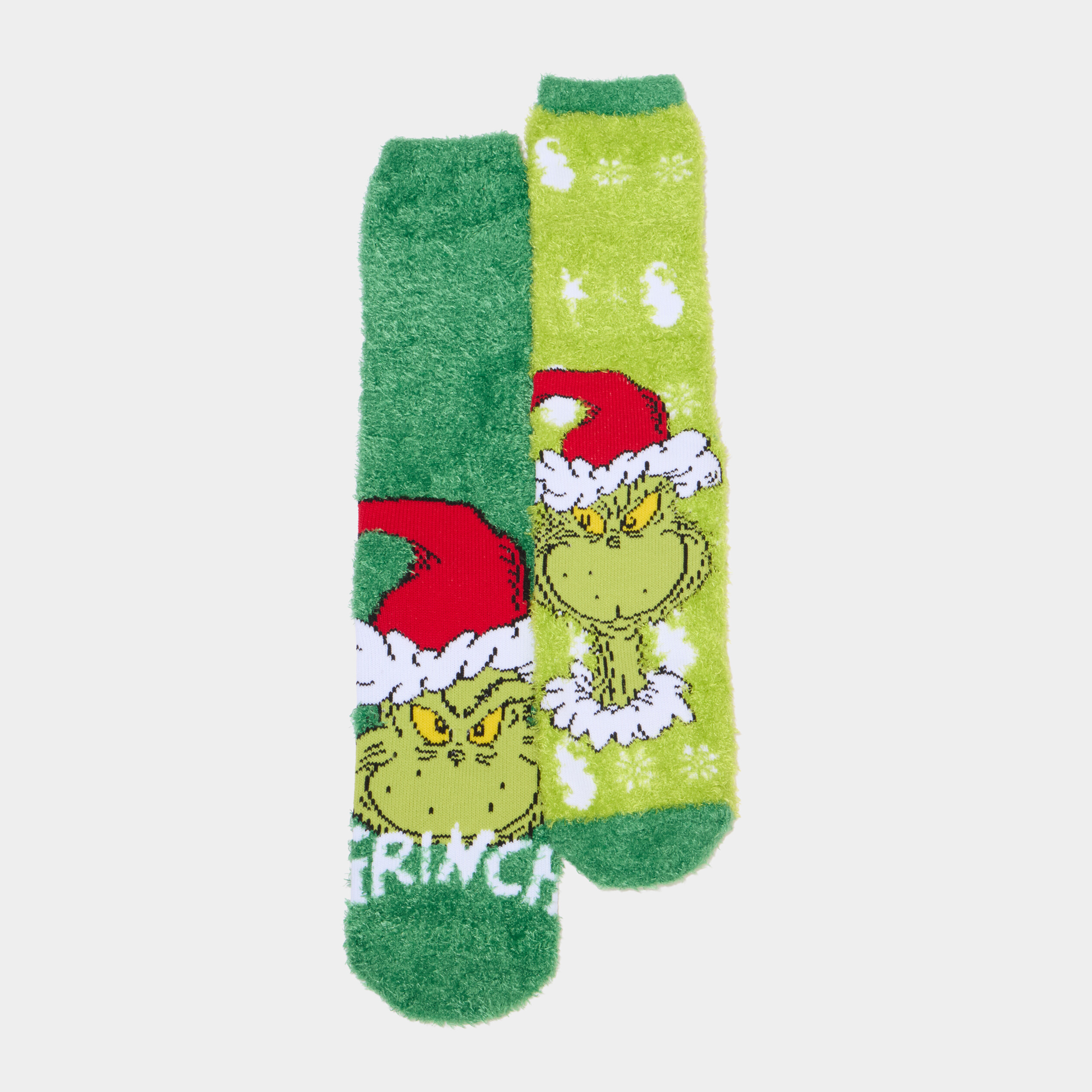 Lot 2 paires chaussettes Le Grinch vert homme