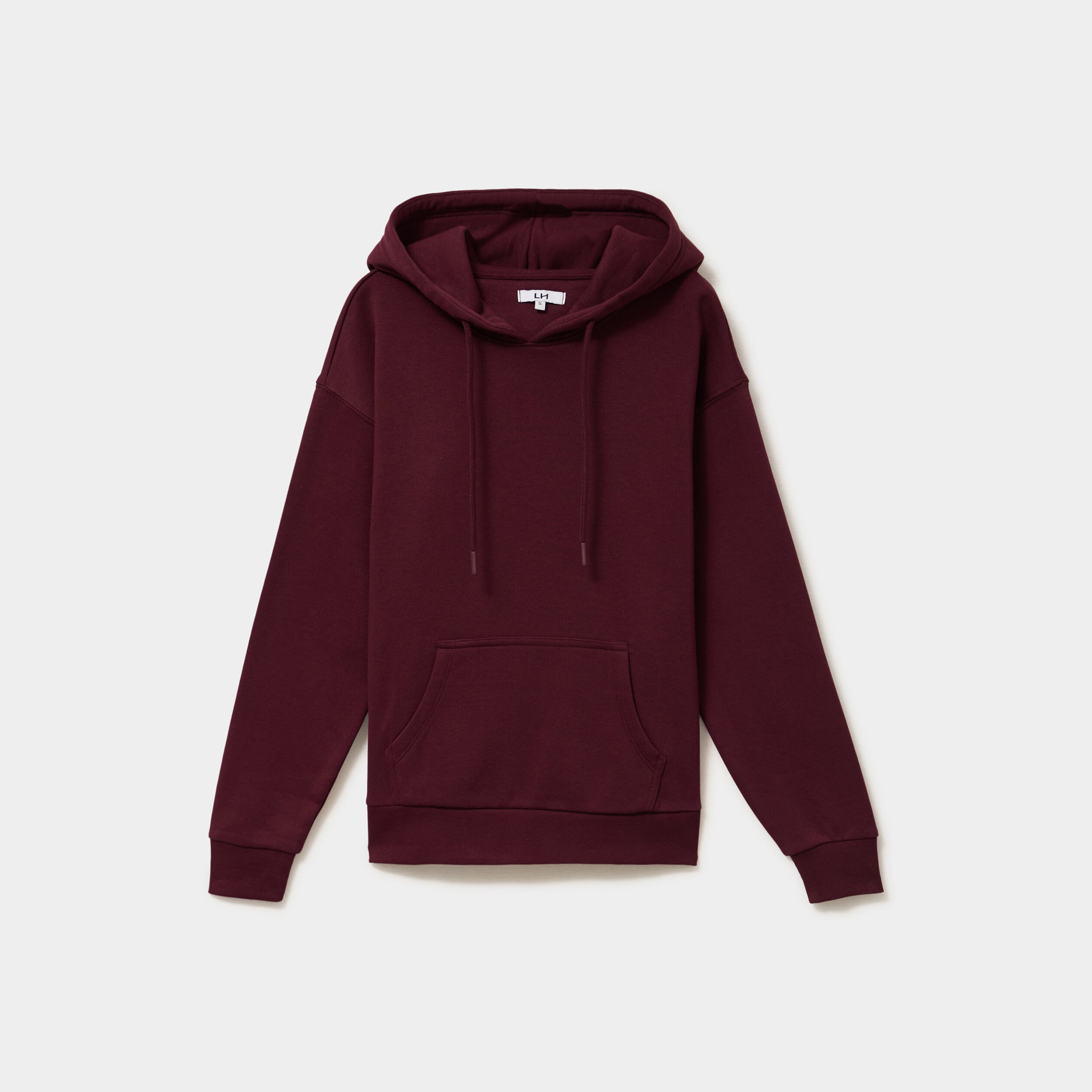Sweat hoodie 1 poche &agrave; capuche violet fonc&eacute; femme