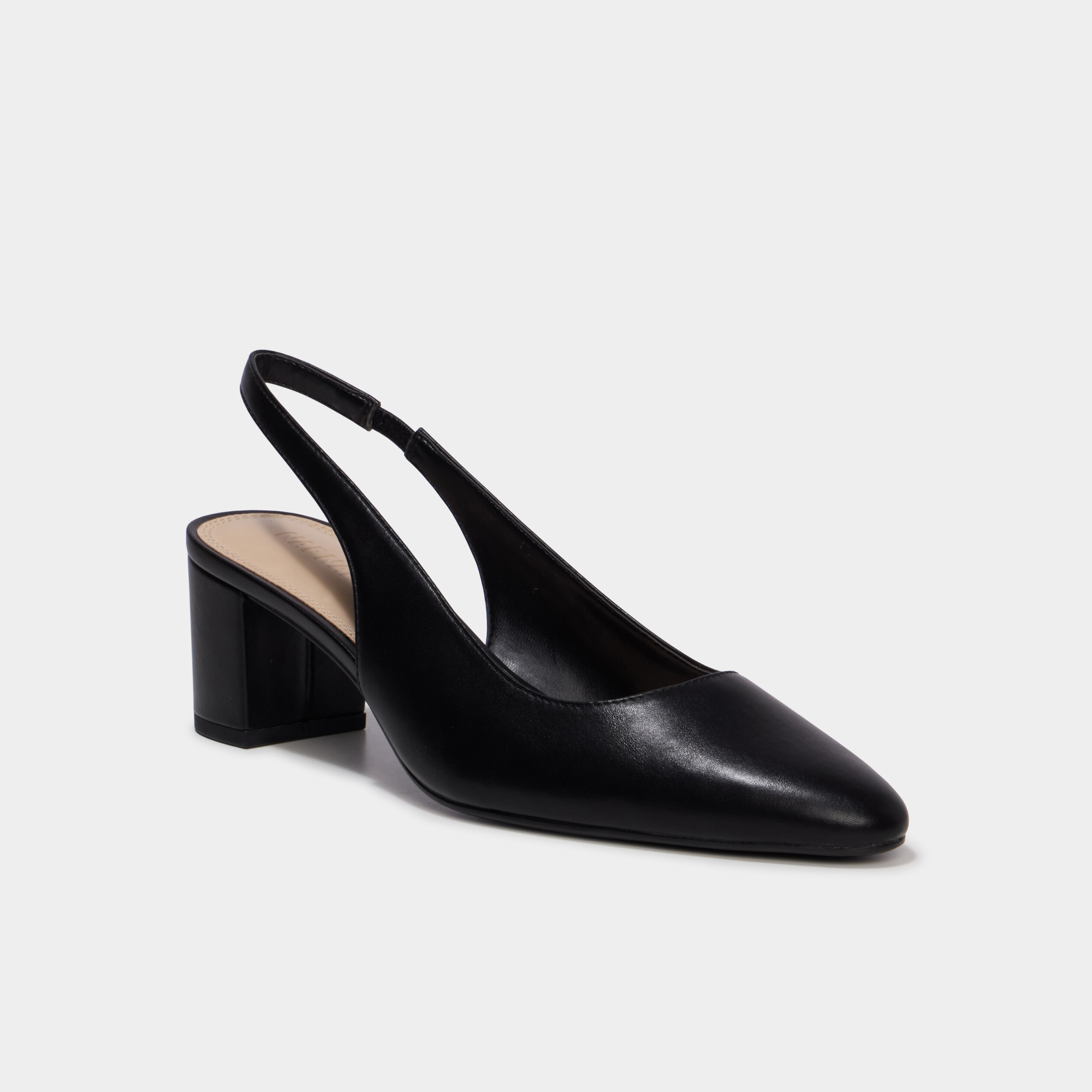 Escarpins slingback &agrave; talons noir femme