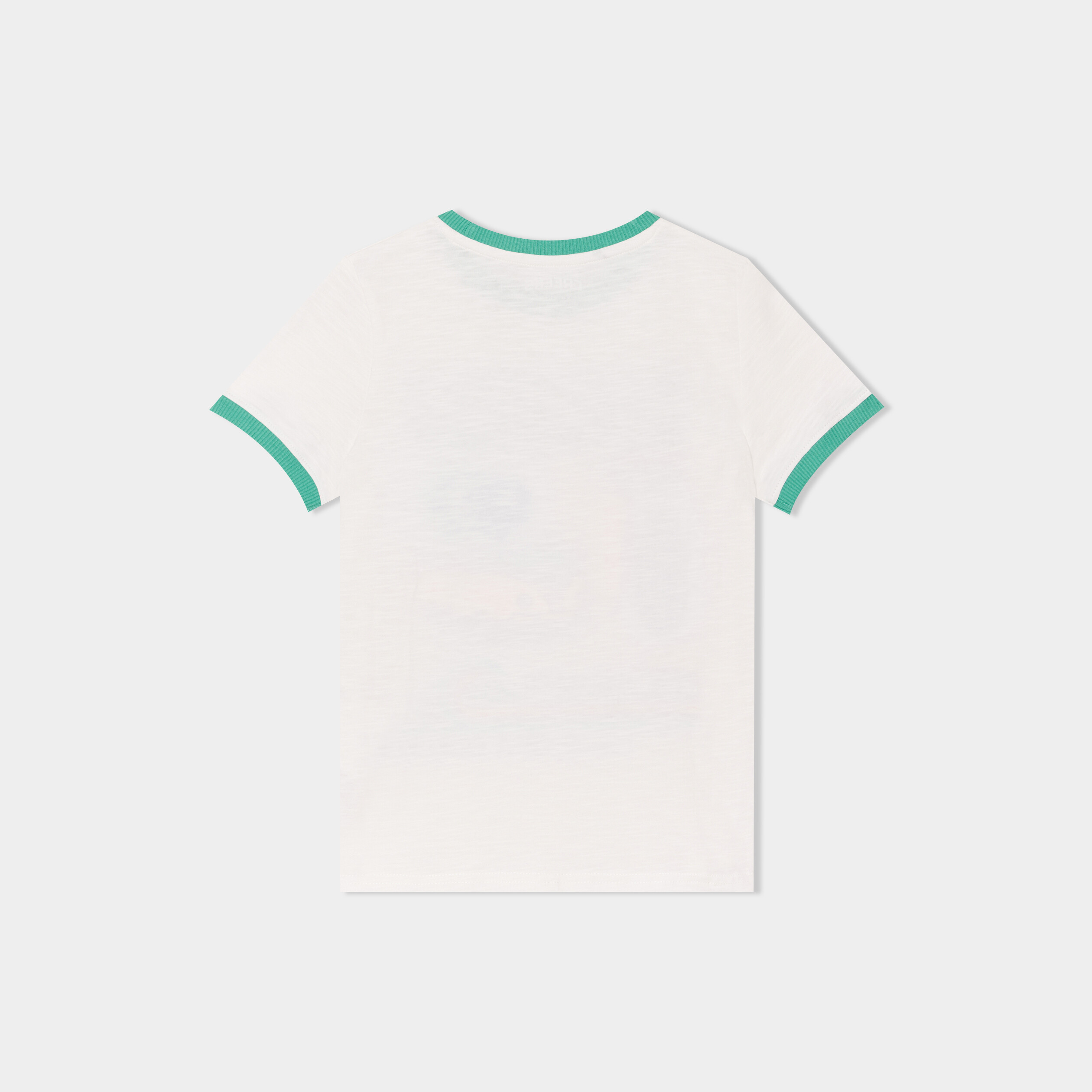 t shirt manches courtes coton creeks blanc garcon T-shirt manches courtes coton Creeks blanc garçon