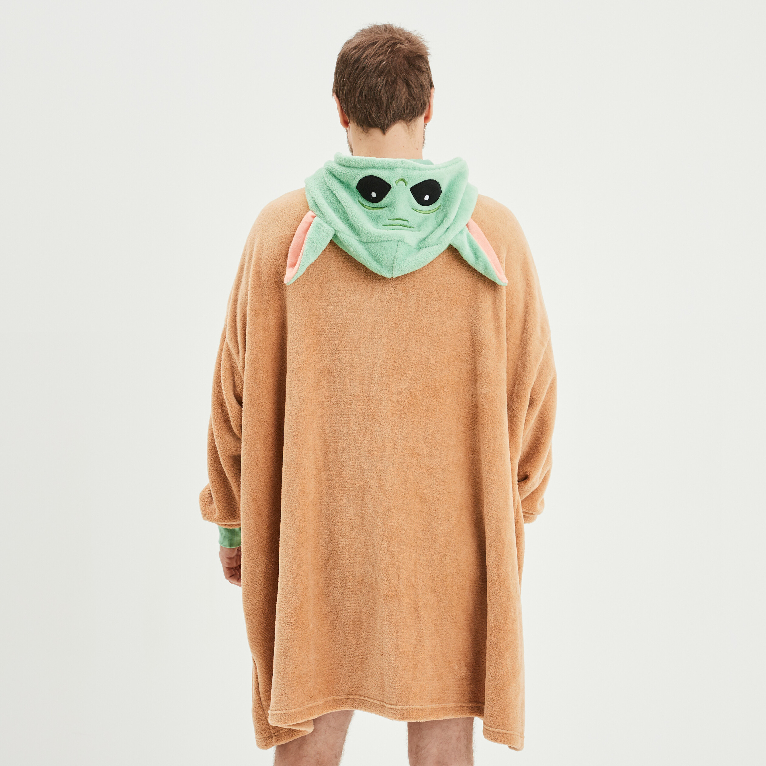 poncho plaid a capuche mandalorian sable homme Poncho plaid à capuche Mandalorian sable homme