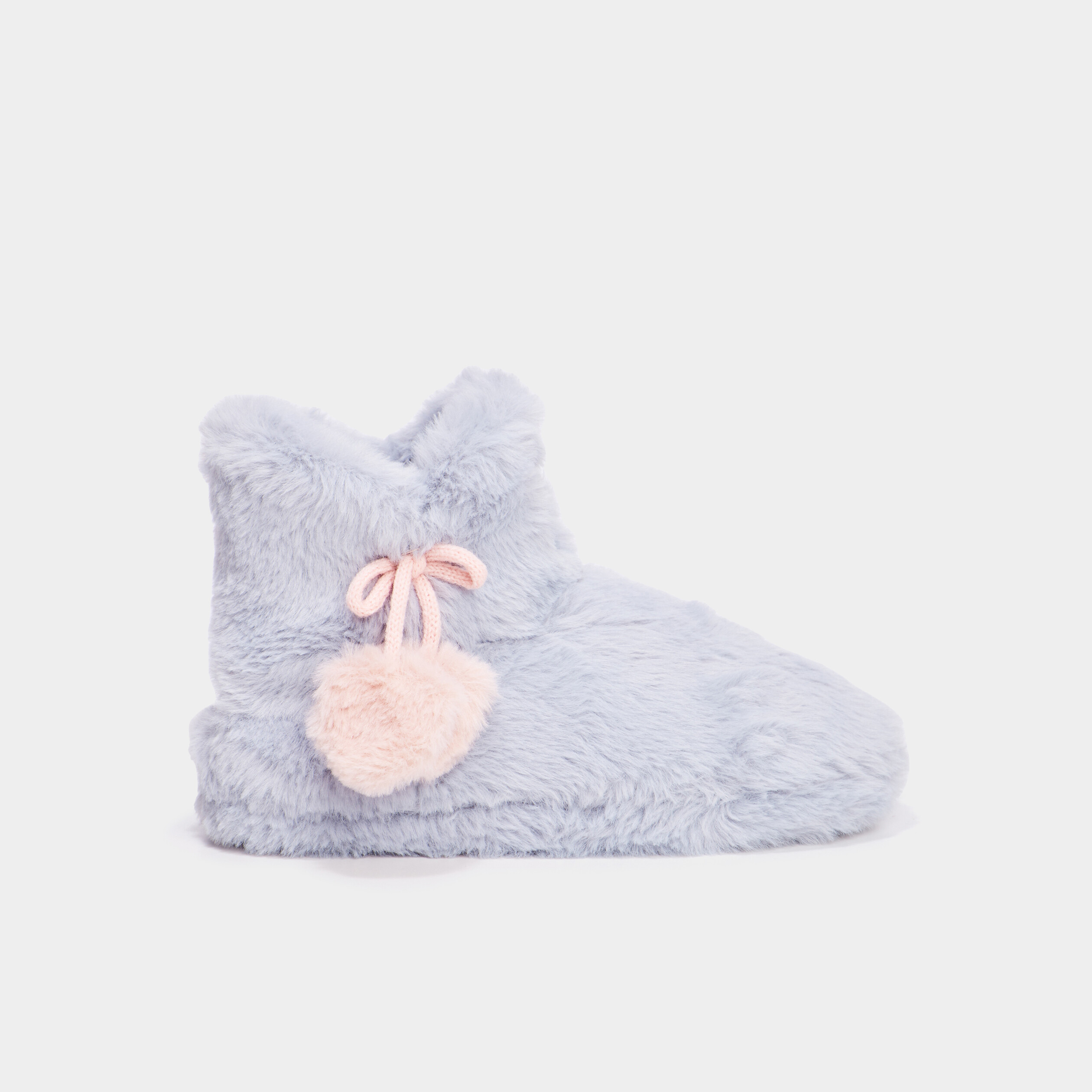 Chaussons fausse fourrure Stitch bleu femme