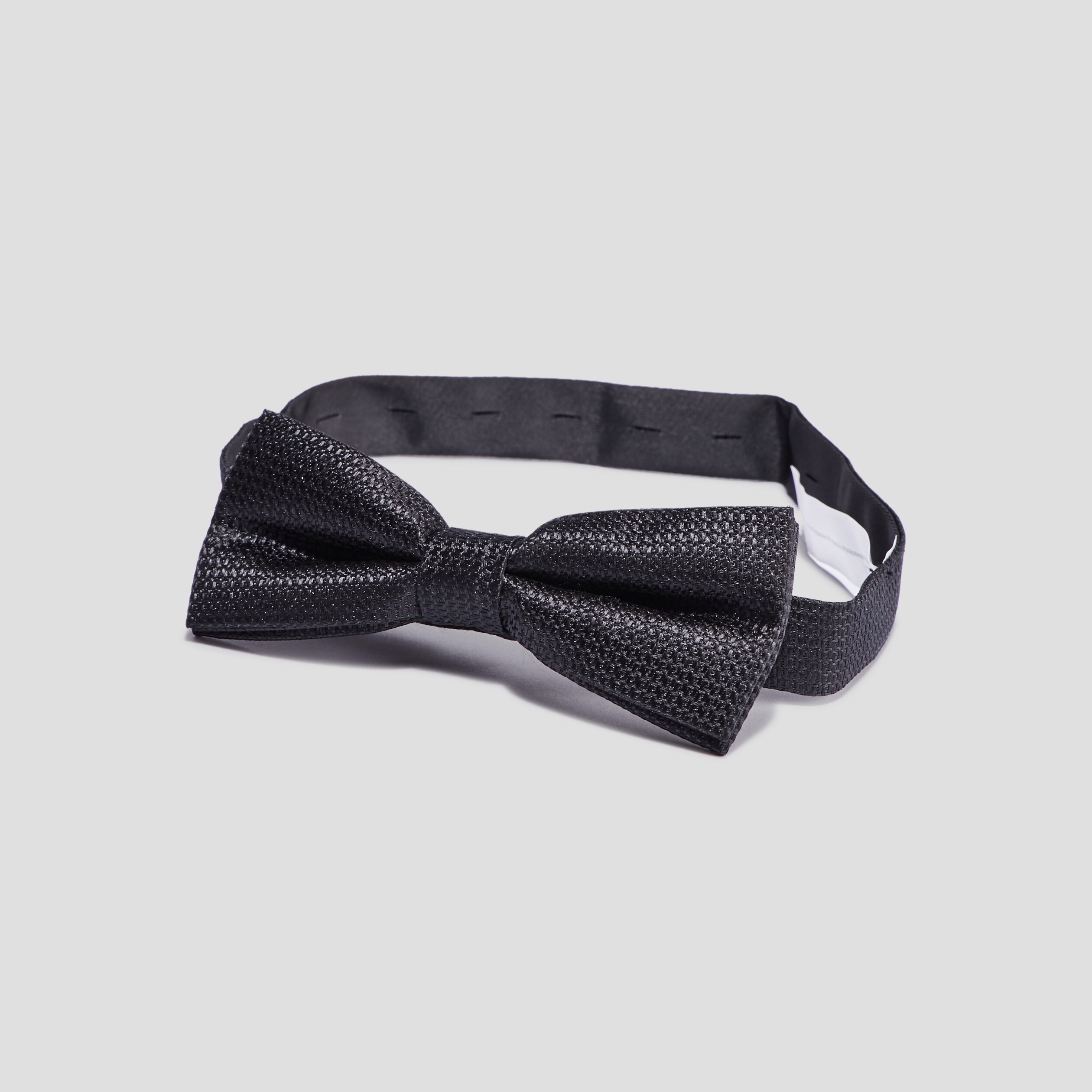 Noeud papillon effet satin noir homme