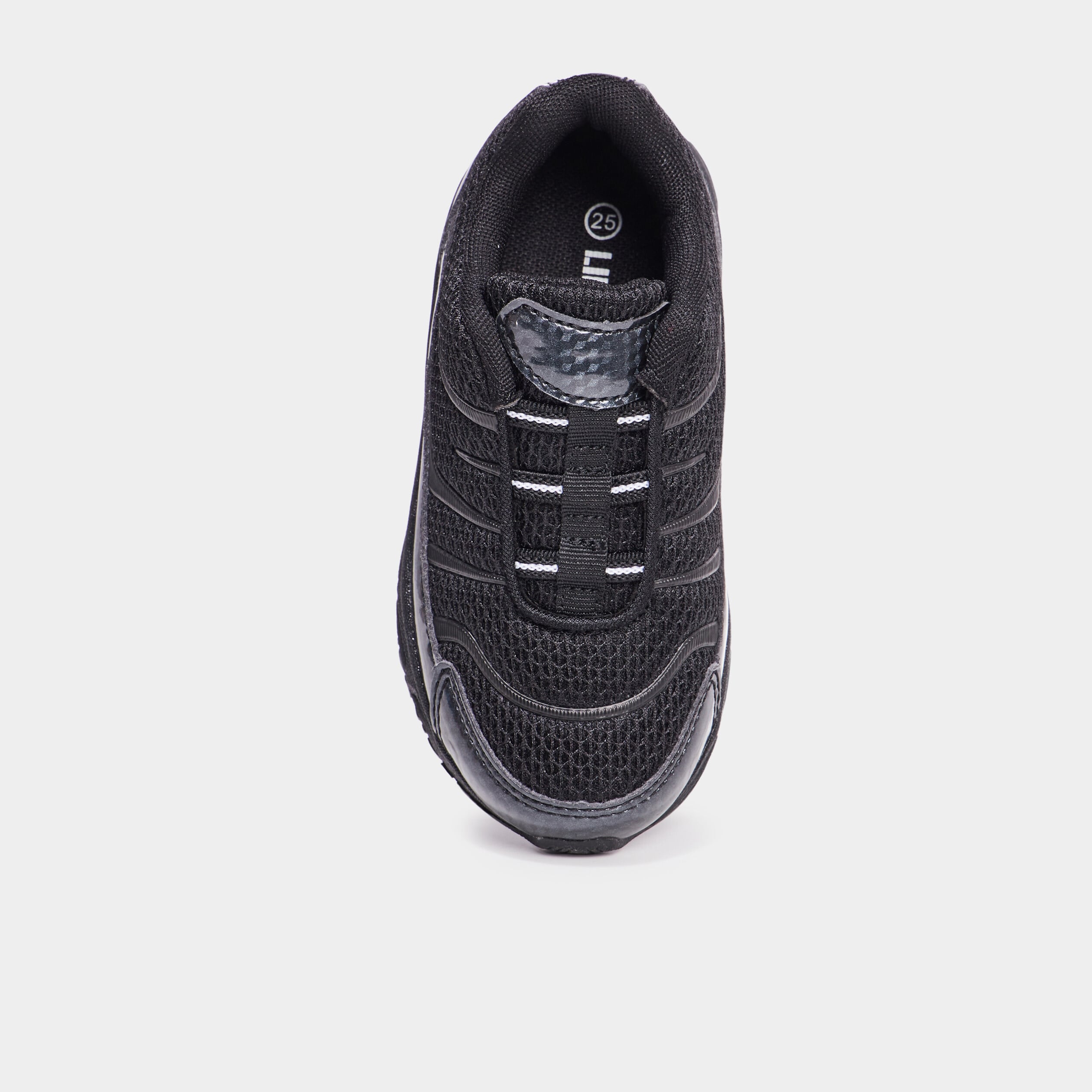 Baskets running lacets &eacute;lastiqu&eacute;s noir gar&ccedil;on