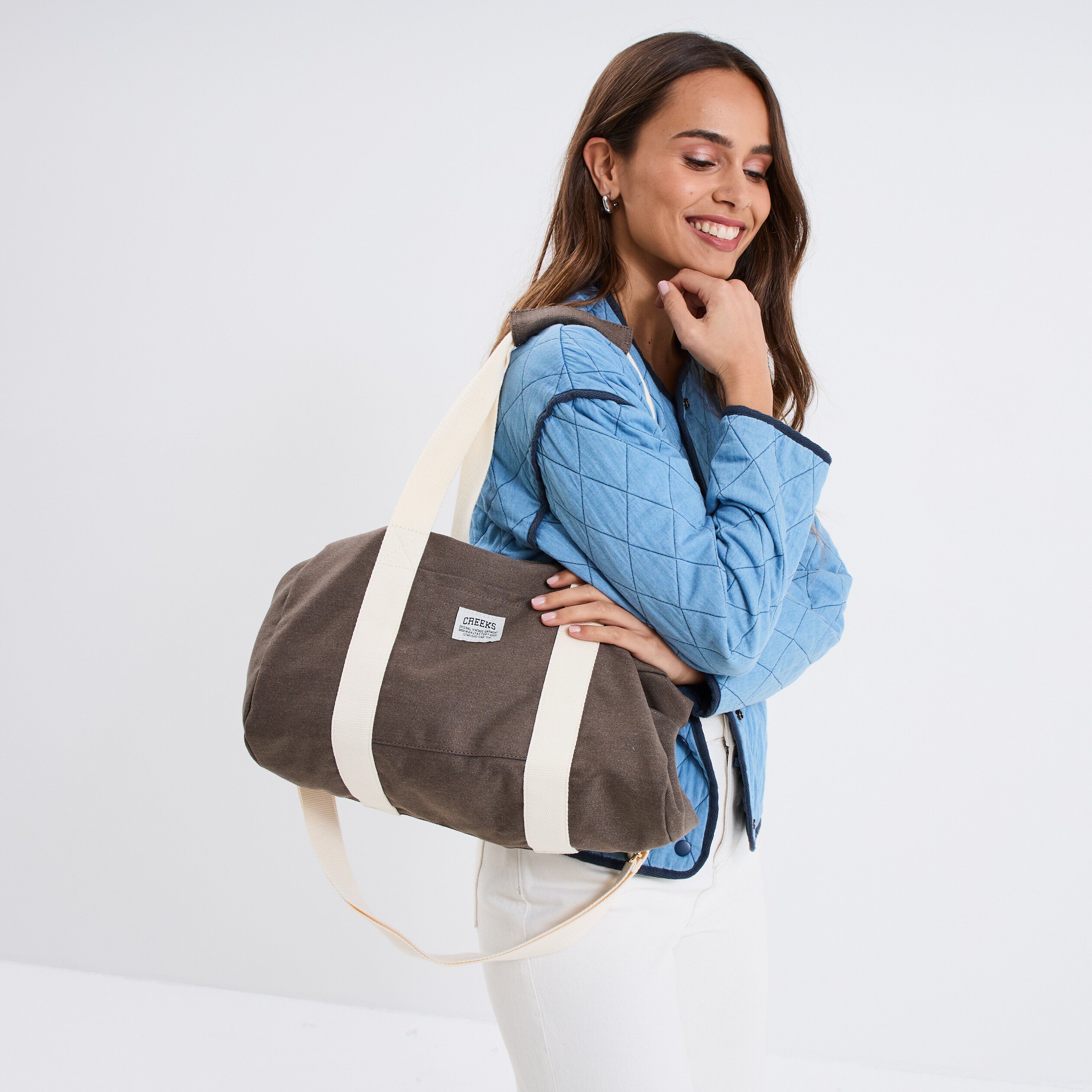sac bowling gris fonce femme Sac bowling gris foncé femme