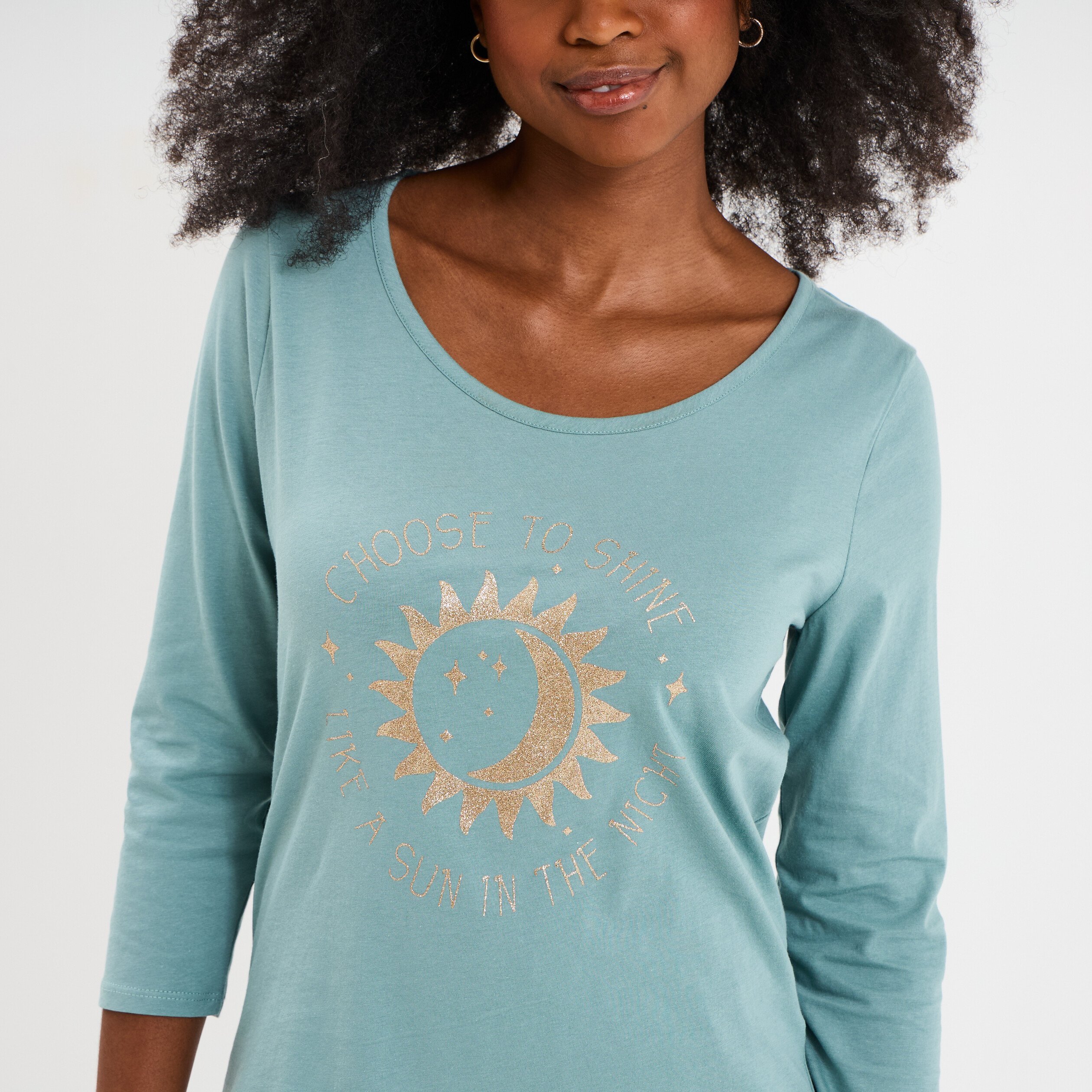 ensemble pyjama corsaire t shirt coton bleu gris femme Ensemble pyjama corsaire t-shirt coton bleu gris femme