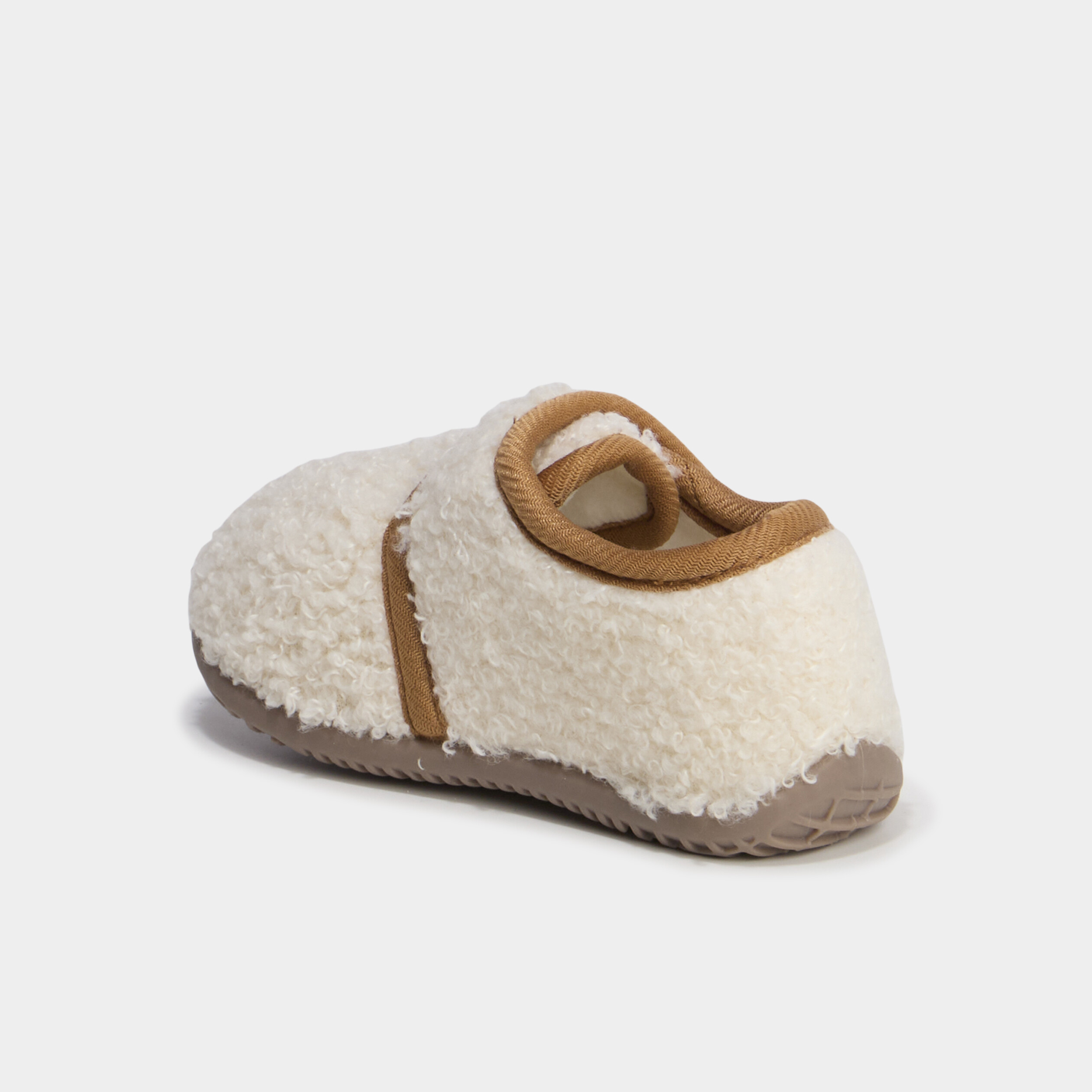 Chaussons bottillons effet polaire sable b&eacute;b&eacute; gar&ccedil;on