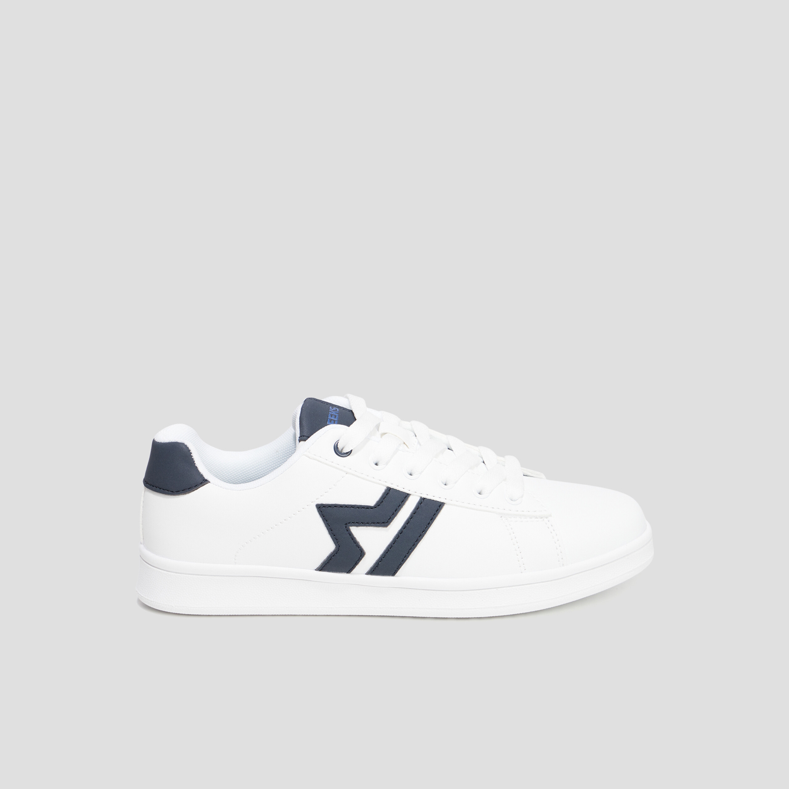 tennis basses a lacets creeks thisto blanc garcon Tennis basses à lacets Creeks Thisto blanc garçon