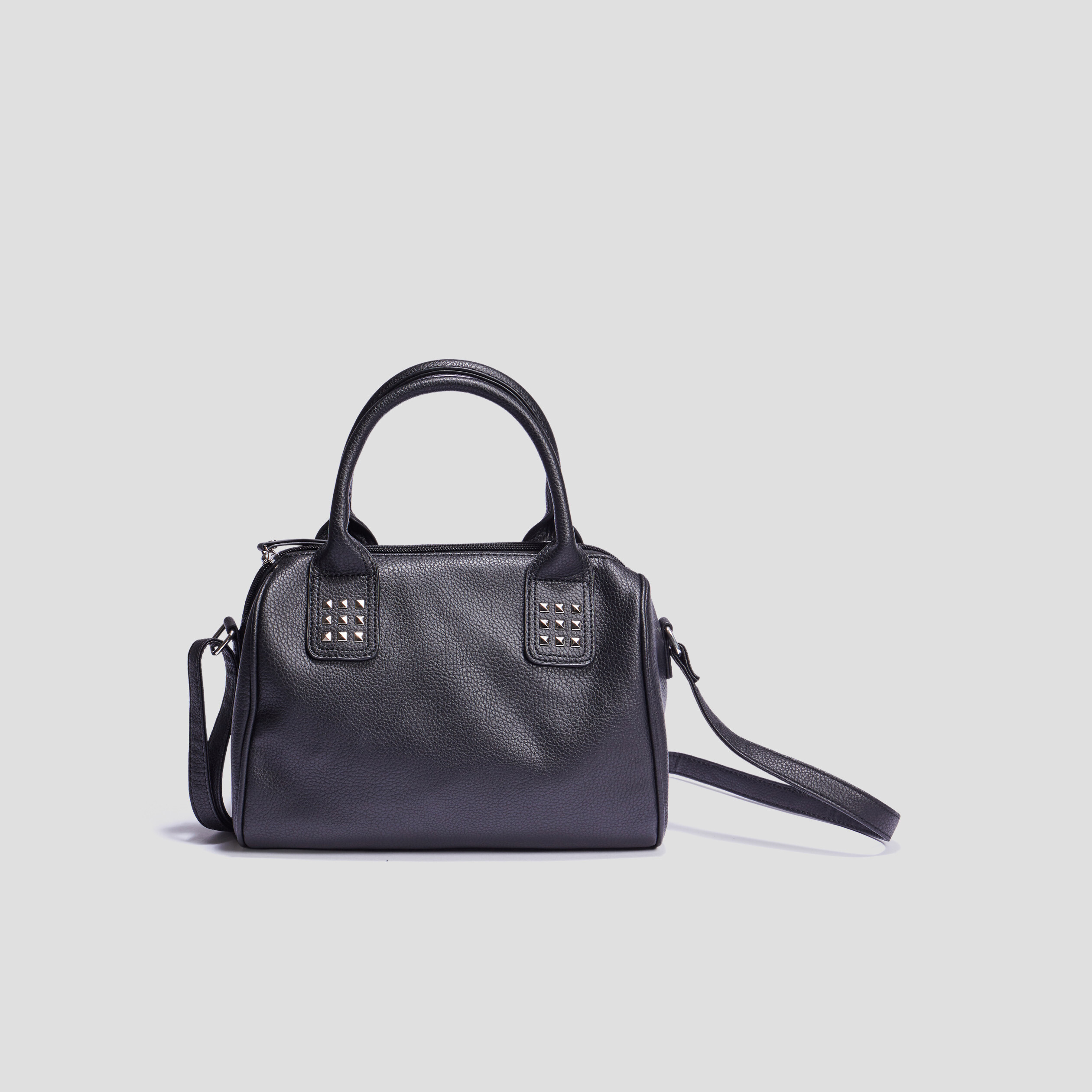 Sac bowling en bandoulière noir femme