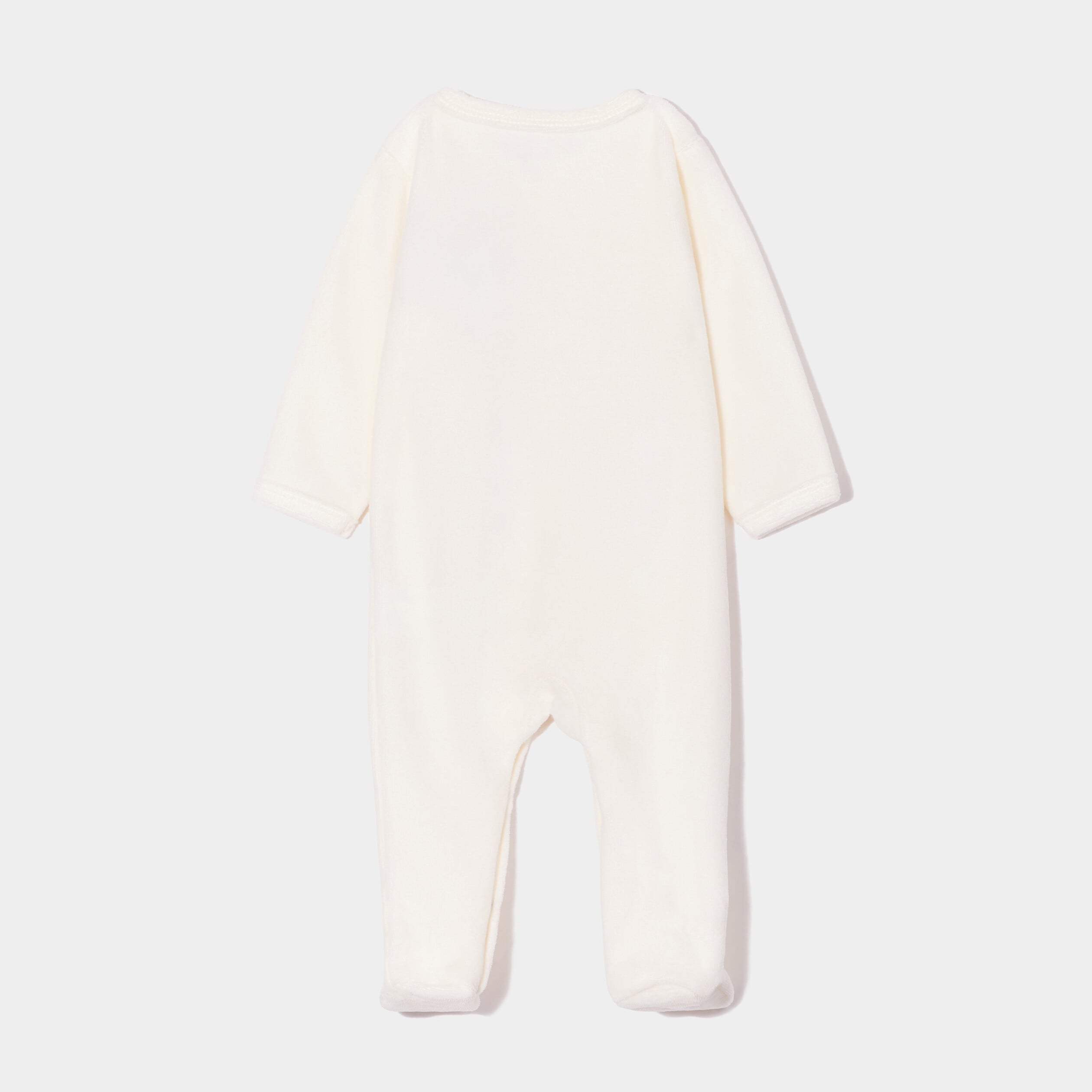 Dors-bien manches longues boutonn&eacute; blanc b&eacute;b&eacute;